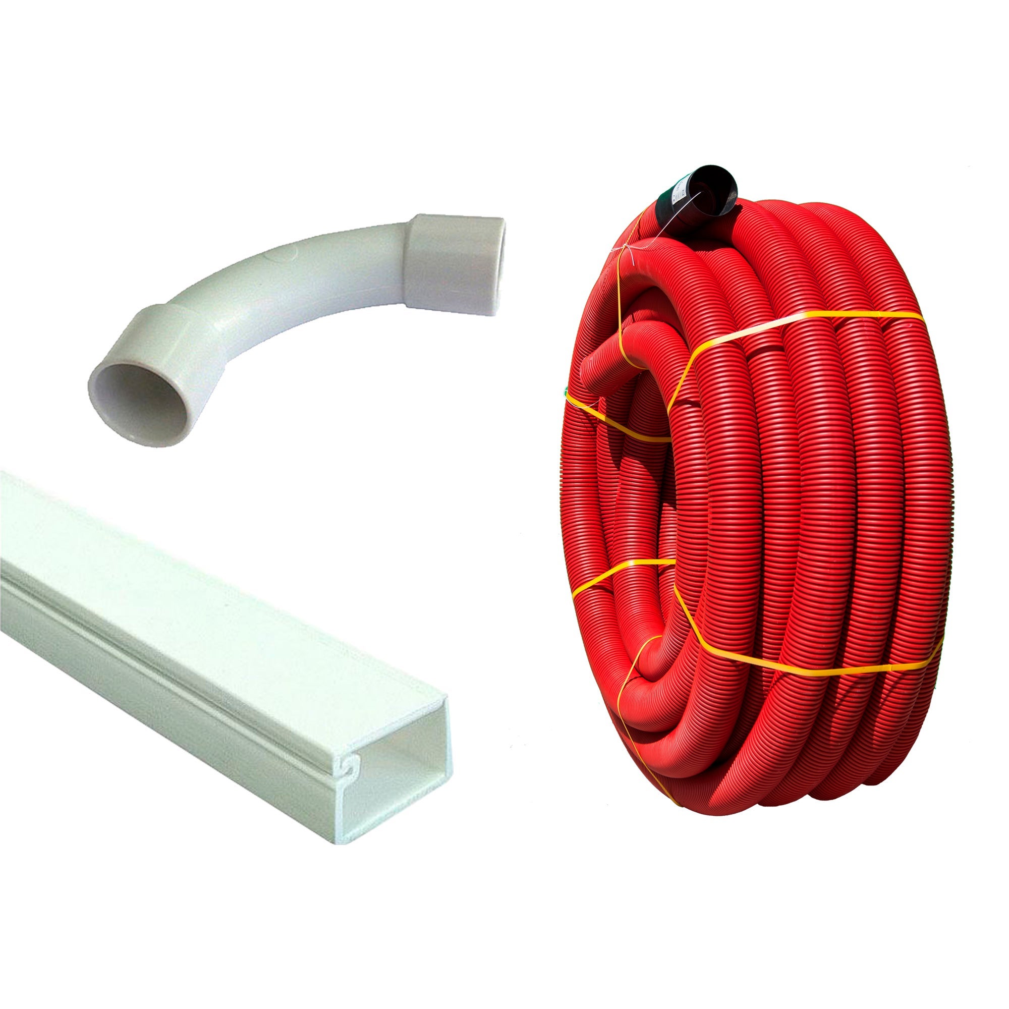 Calha passa-cabos em PVC rígido – Manutan 