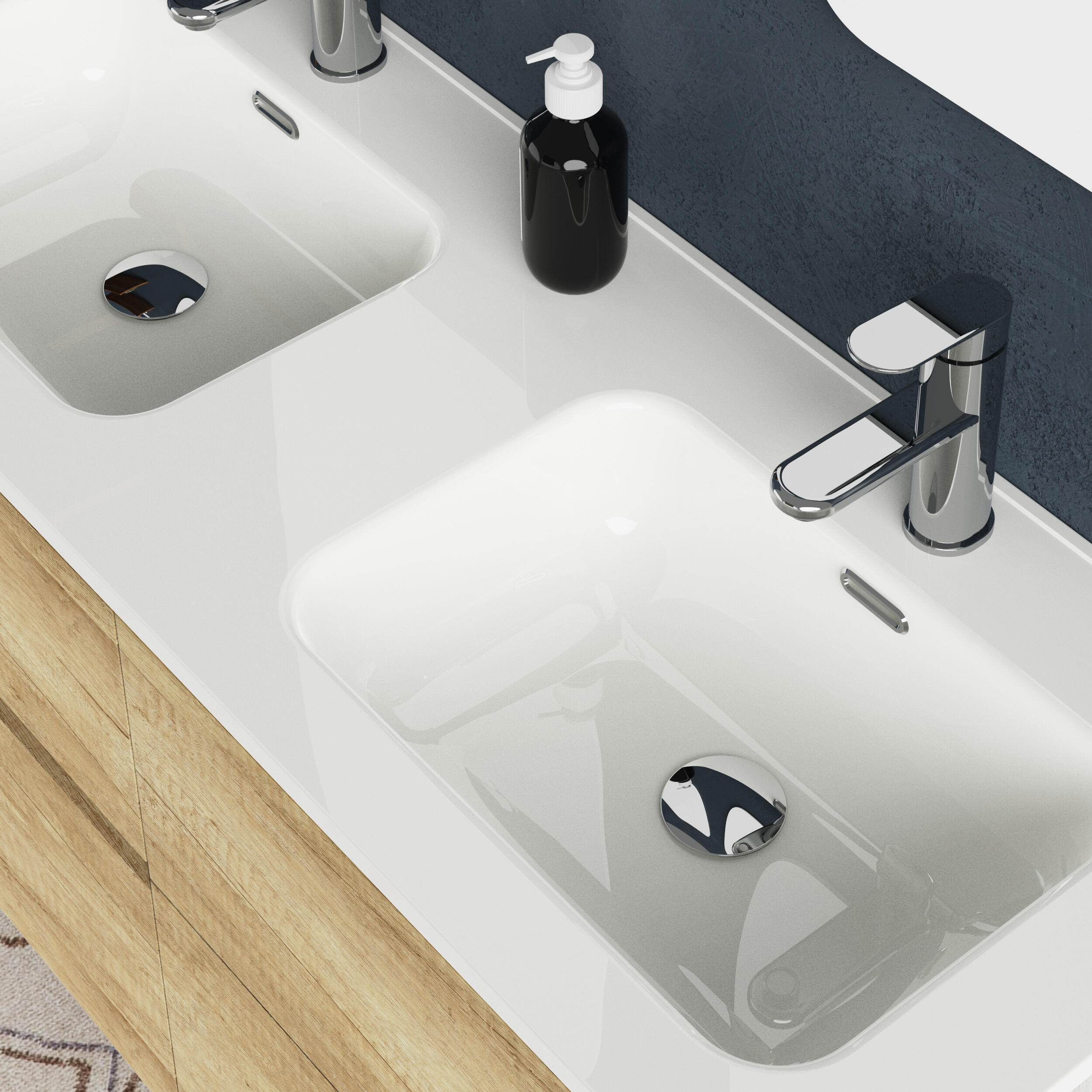 Mueble de baño Alda olmo 120x46 cm (lavabo no incluido) - 5