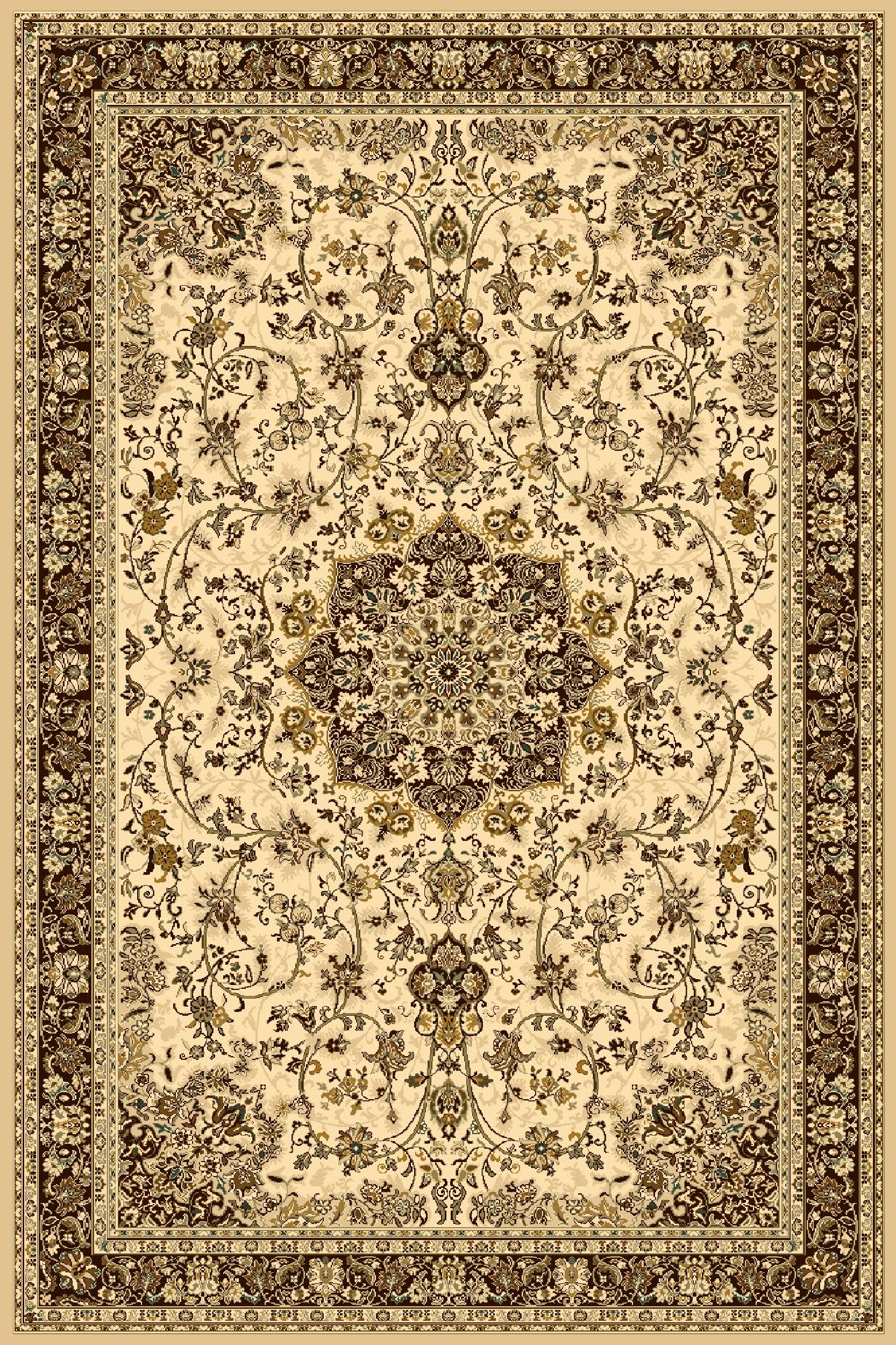 Dywan wełniany Polonia Kordoba beżowy 100 x 150 cm