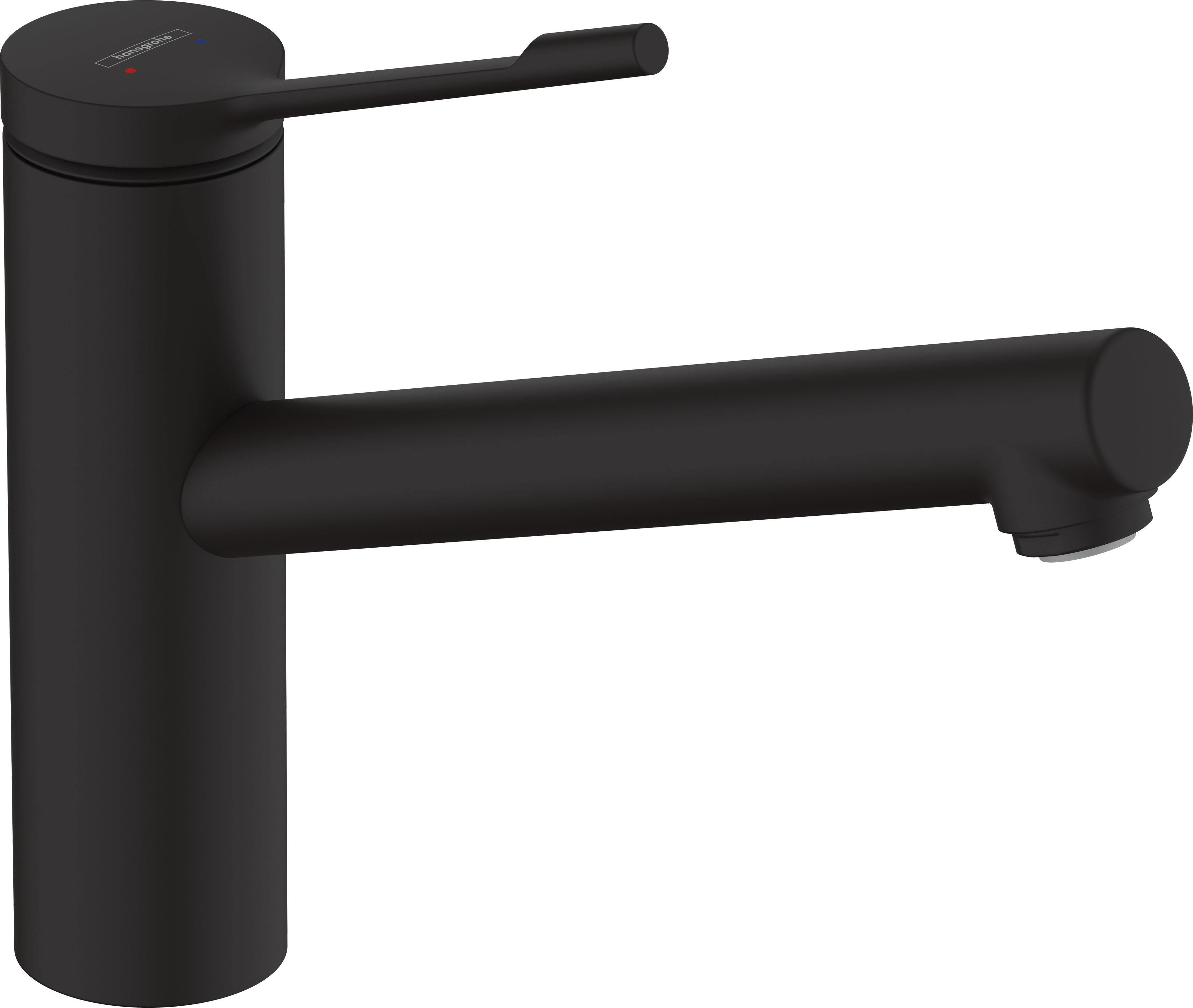 Bateria kuchenna wylewka F 21 cm Zesis Lean Czarna Hansgrohe