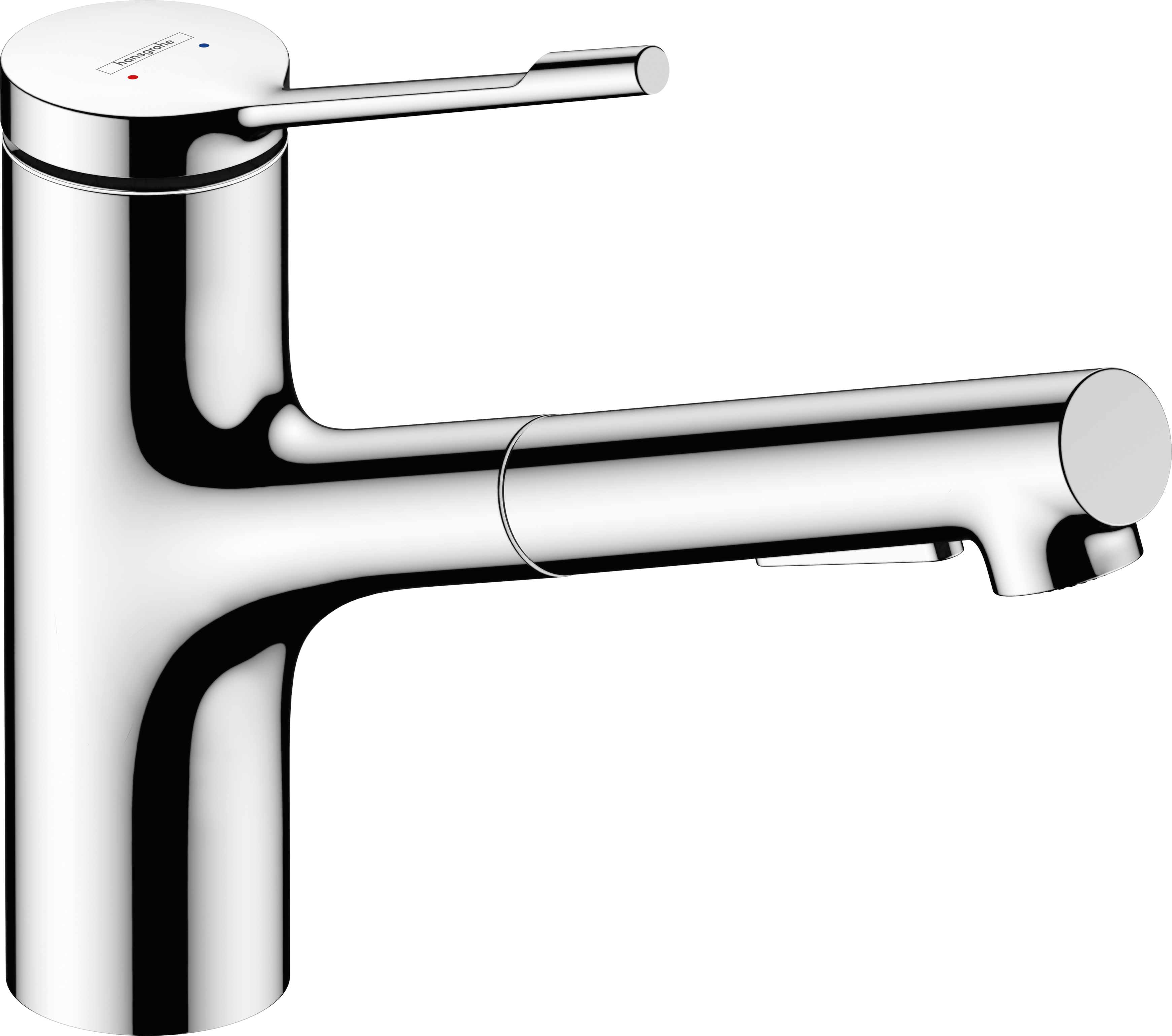 Bateria kuchenna z wyciąganą wylewką F 21 cm Zesis Lean Chrom Hansgrohe