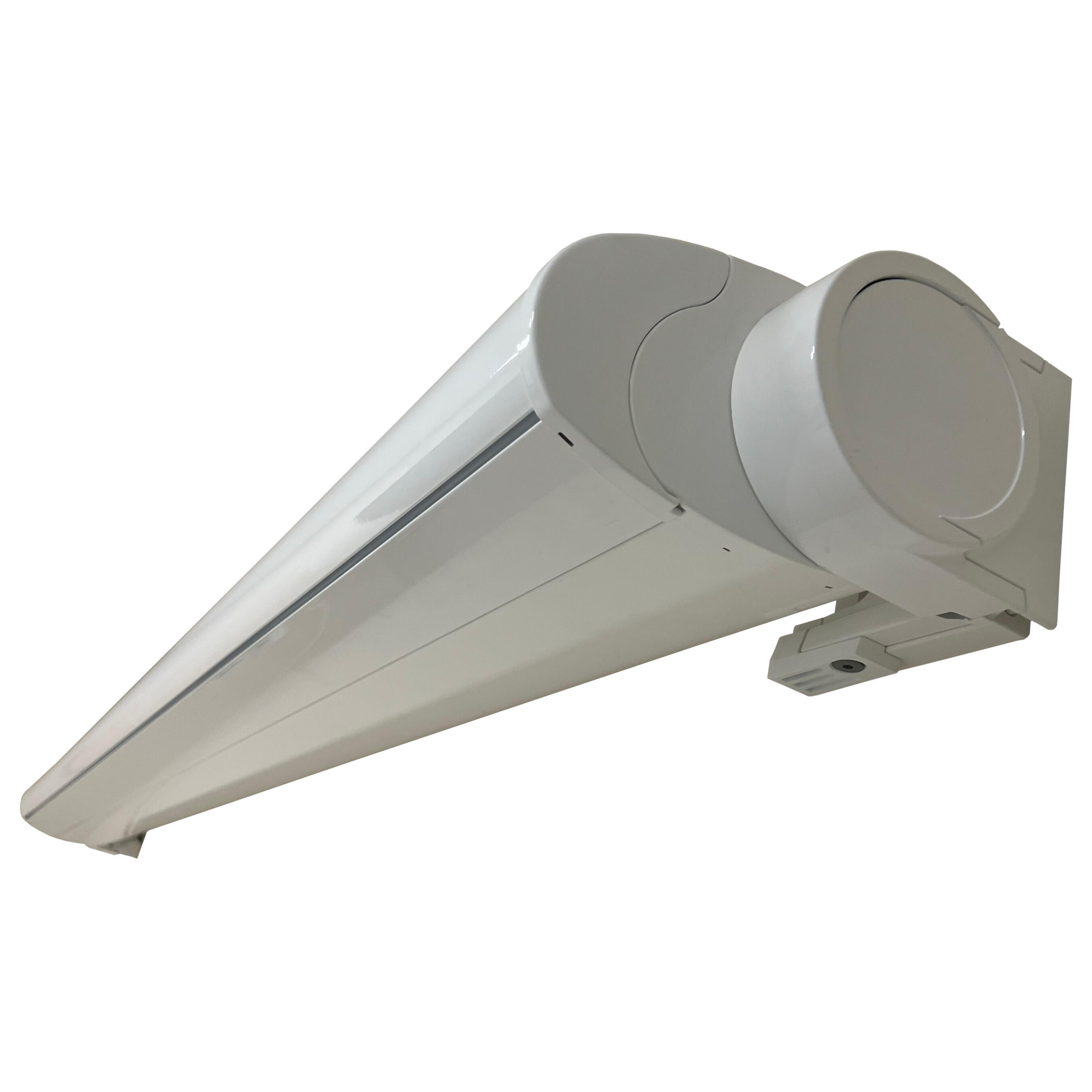 Store banne motorisé 4 x 3.5 m Aix2 XL blanc LED, toile acrylique cappuccino - 5