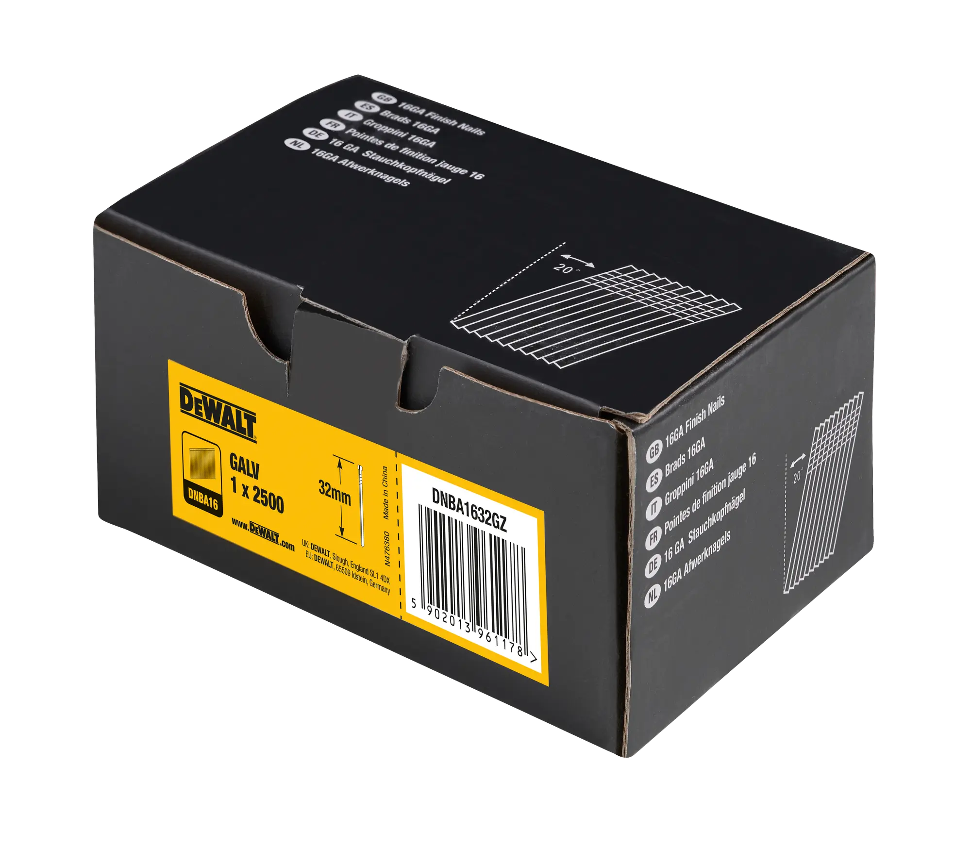 Gwoździe 32 mm galwanizowane do gwoździarki 16GA DNBA1650GZ Dewalt - 2