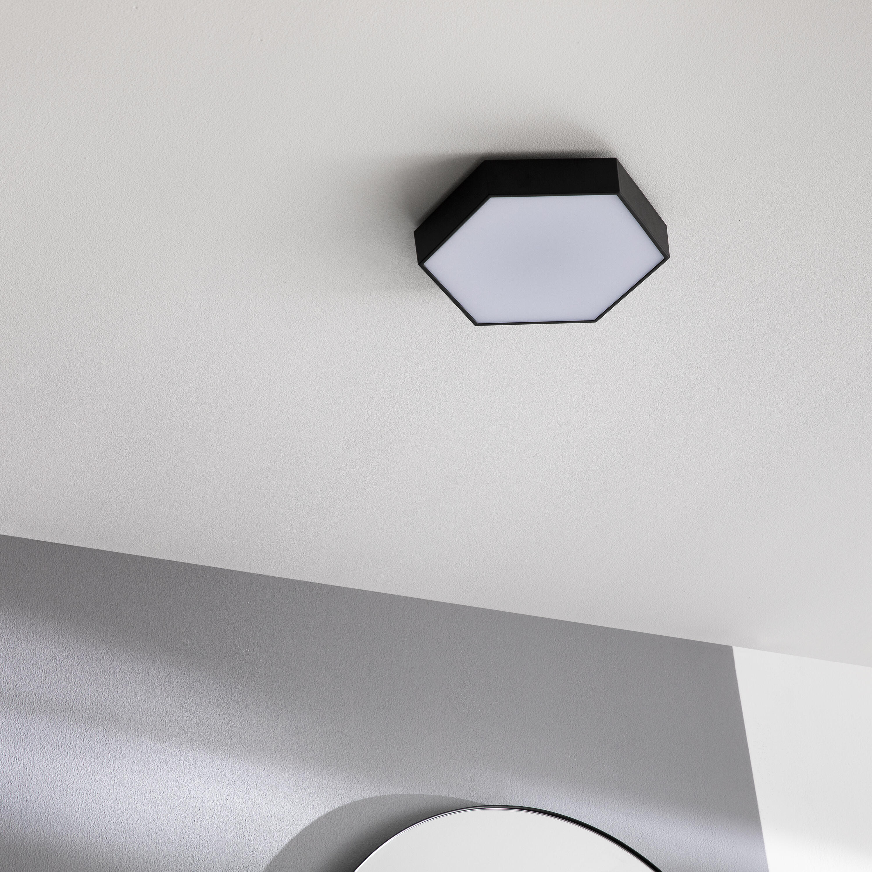 Plafon Gunza czarny śr. 25 cm 1700 lm IP44 LED Inspire - 3