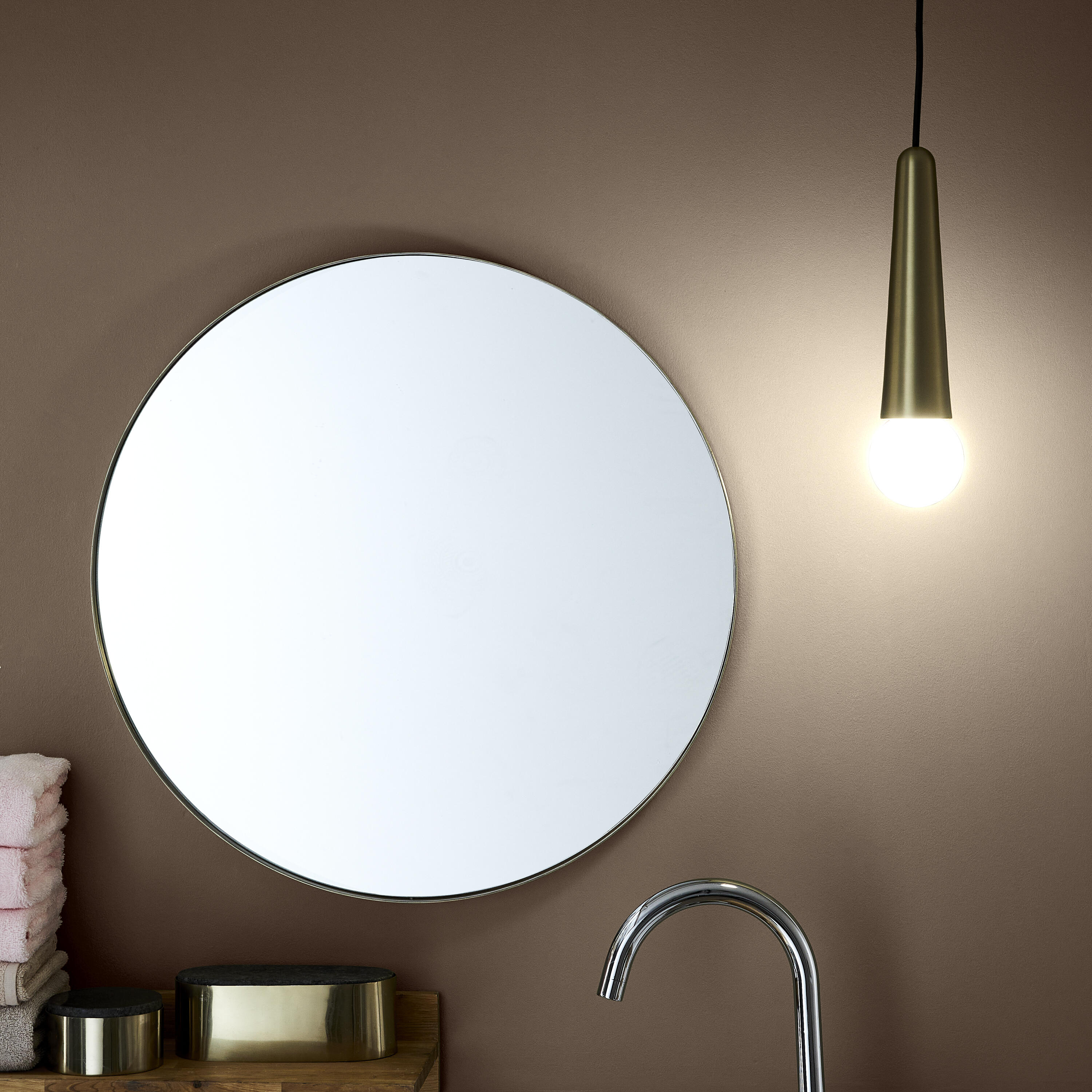 Lampa wisząca Moho mosiądz E27 IP44 Inspire - 3