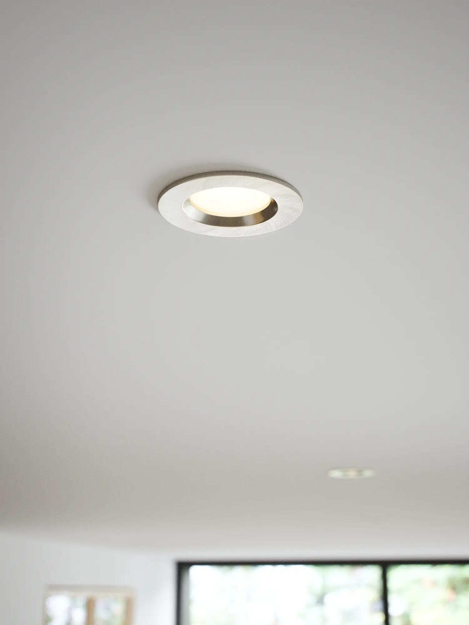 Kit 1 spot à encastrer salle de bains fixe Tiaki led intégrée NORDLUX rond acier - 4