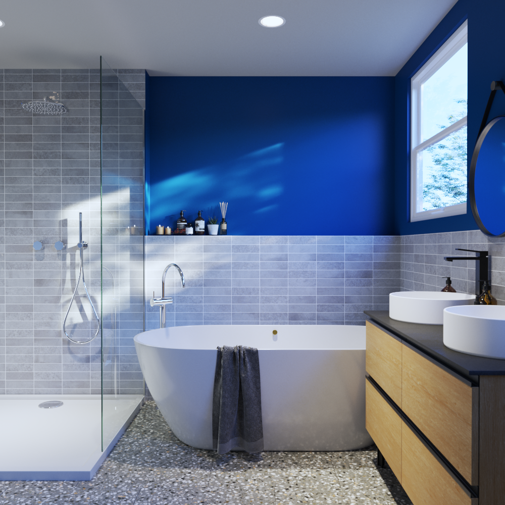 Piastrella da rivestimento interno in maiolica ARTENS 31.6 x 60 cm non rettificato smaltato grigio lucido Moha Bricks Sp. 9.5 mm 1.52 mq - 3