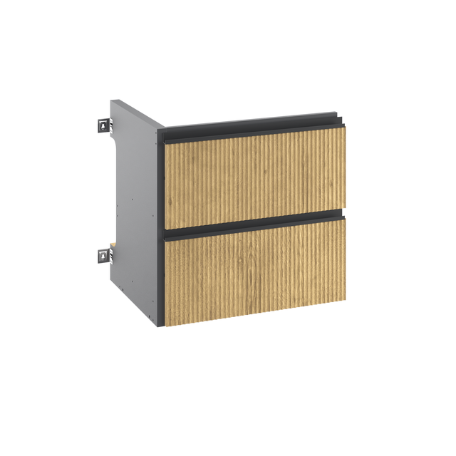 Extensão para móvel casa banho 60 x 48 x 58 cm carvalho ripado sensea studio