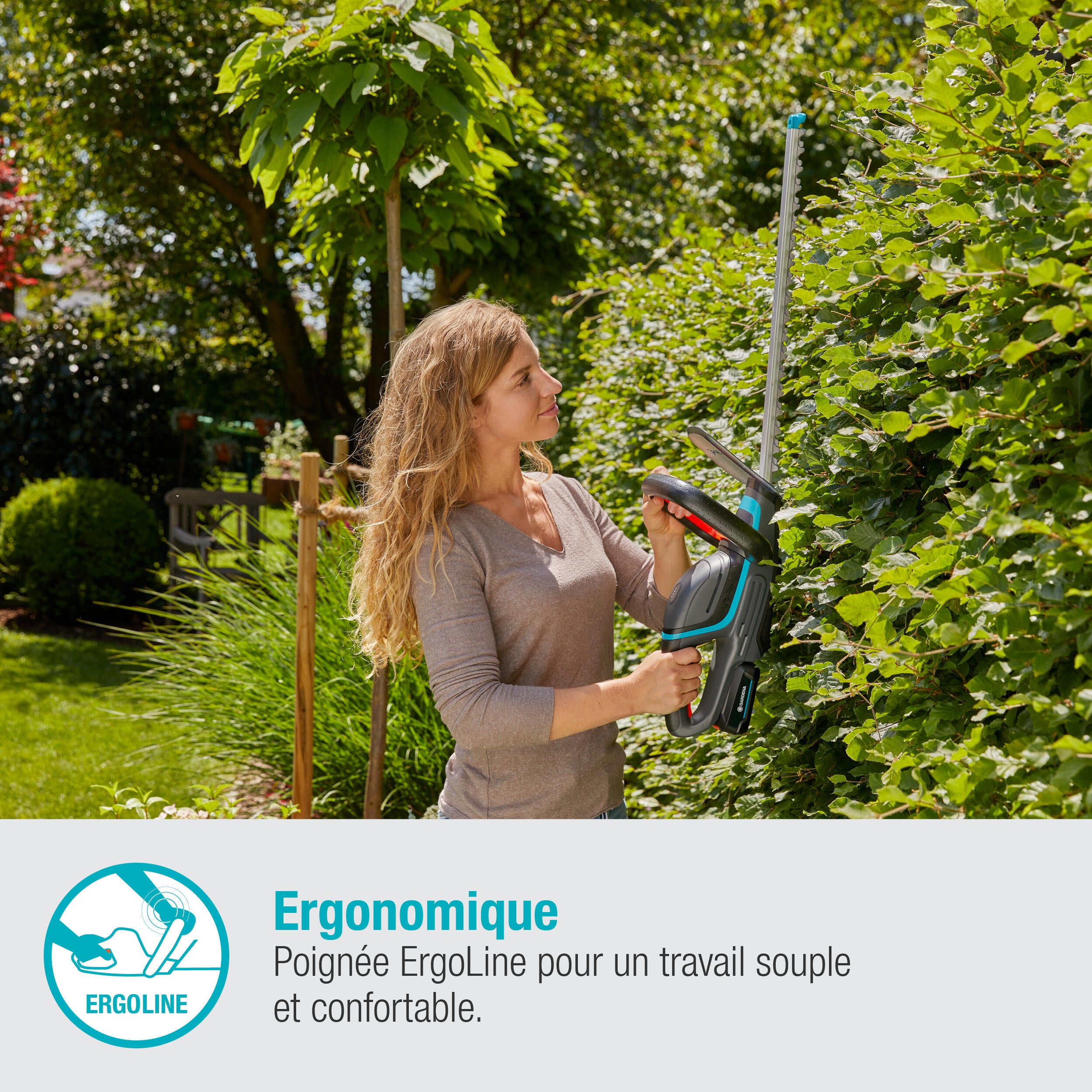 Taille haie batterie gardena ergonomique - 2