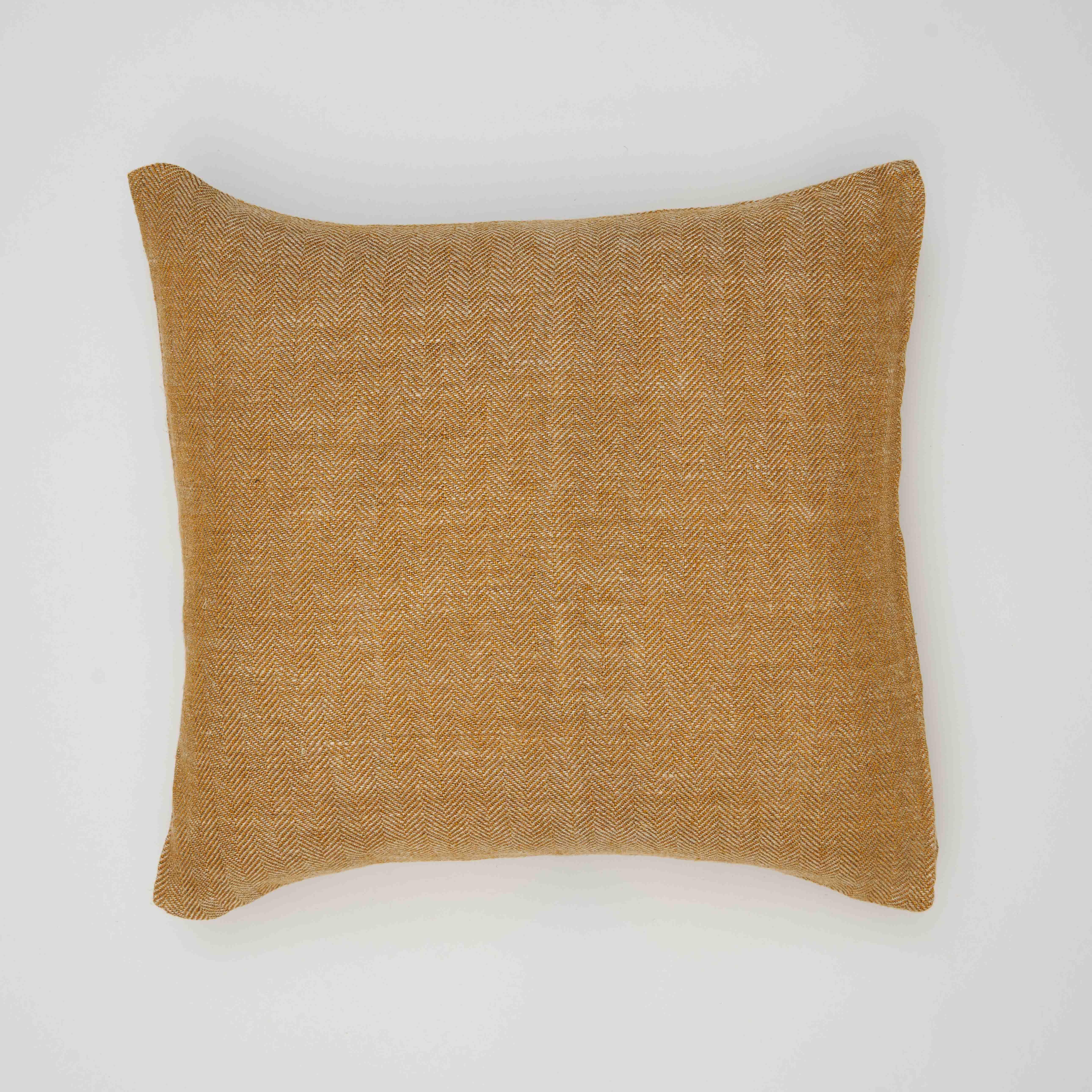 Funda de cojín gante inspire lino natural y multicolor 60 x 60 cm