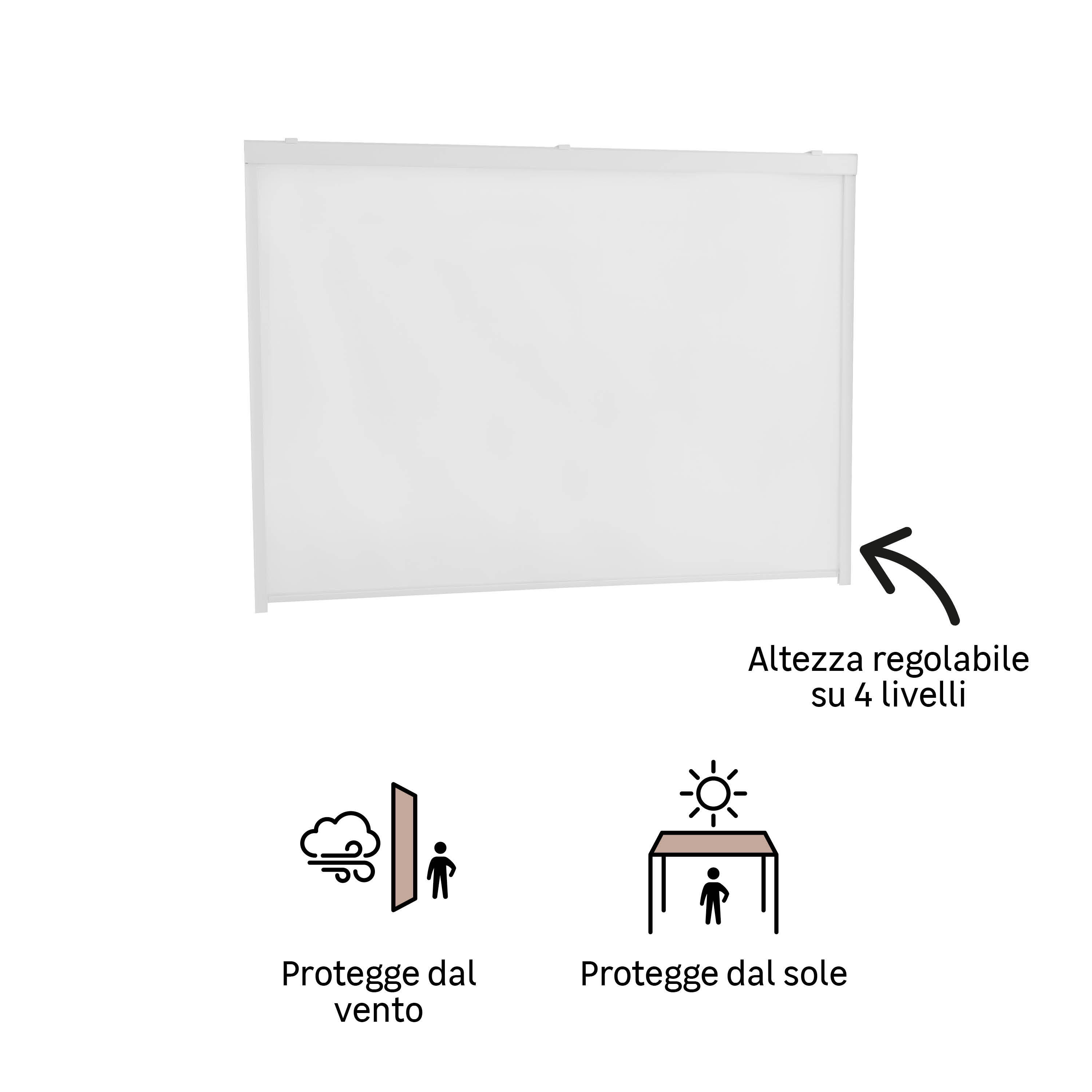 Tenda per pergola pvc Clima bianco L 290 x H 210 cm - 5