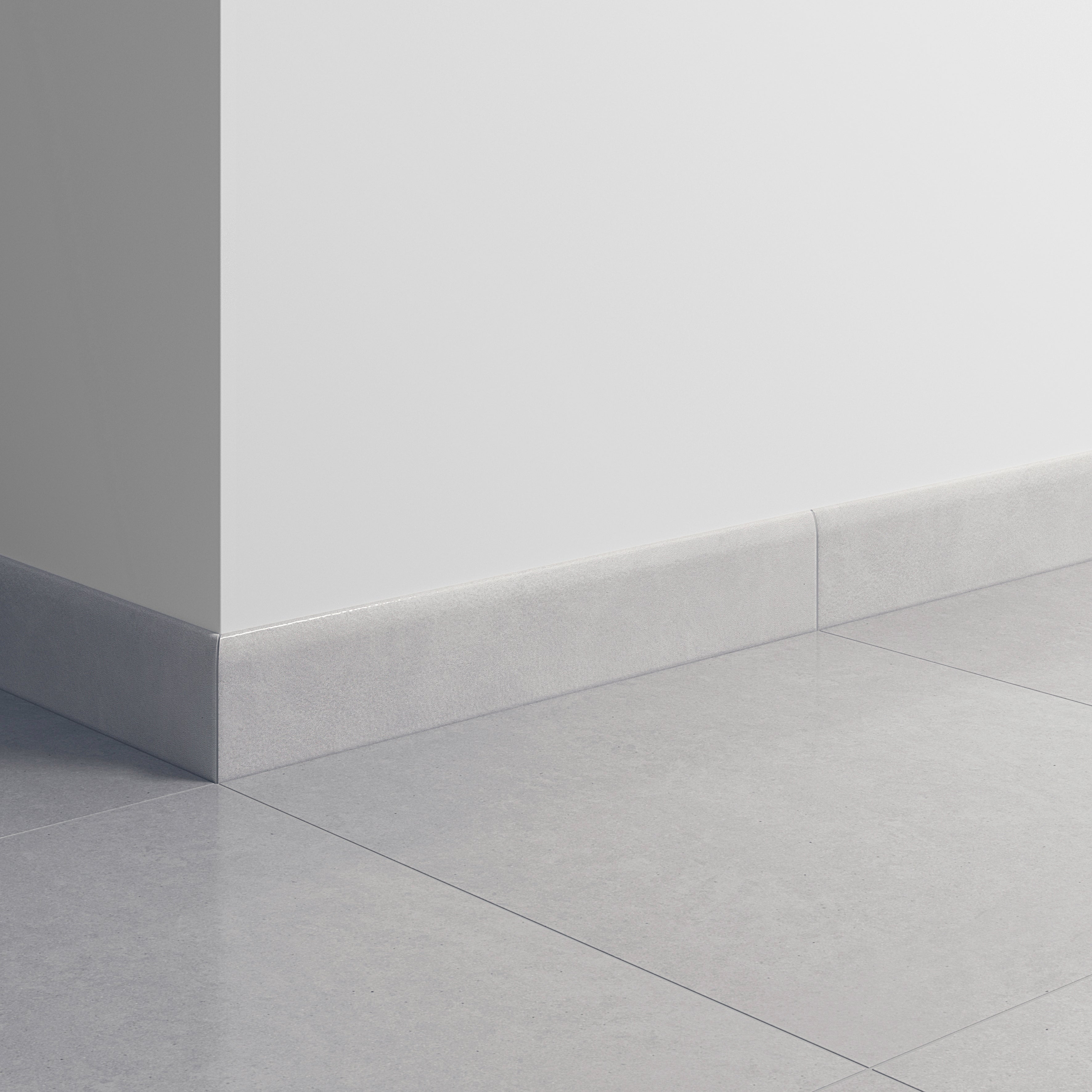 Lot de 3 plinthes carrelage Marbre gris n°44, Ht.  x L. 45 cm, Ep.8 mm - 2
