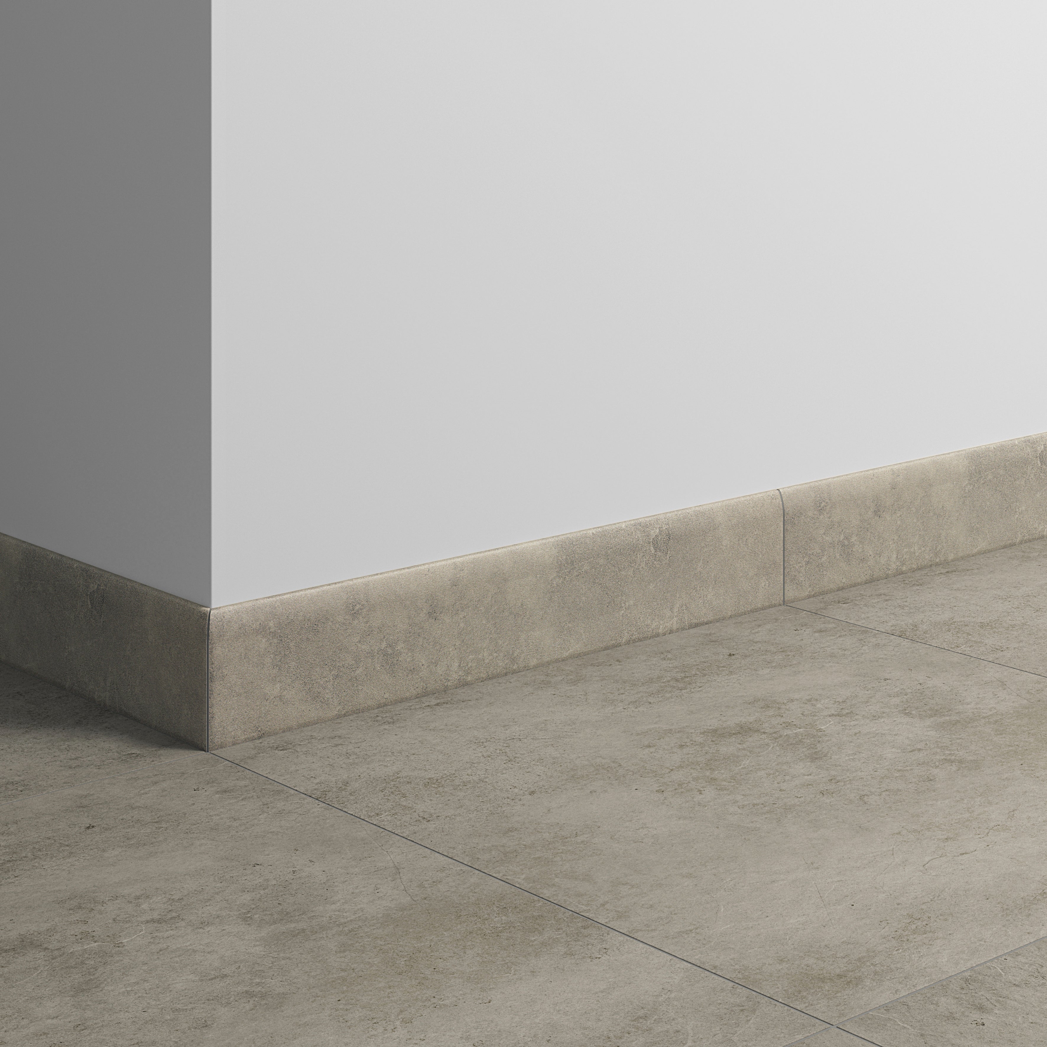 Lot de 3 plinthes carrelage Pierre taupe n°70, Ht.  x L. 45 cm, Ep.8 mm - 2