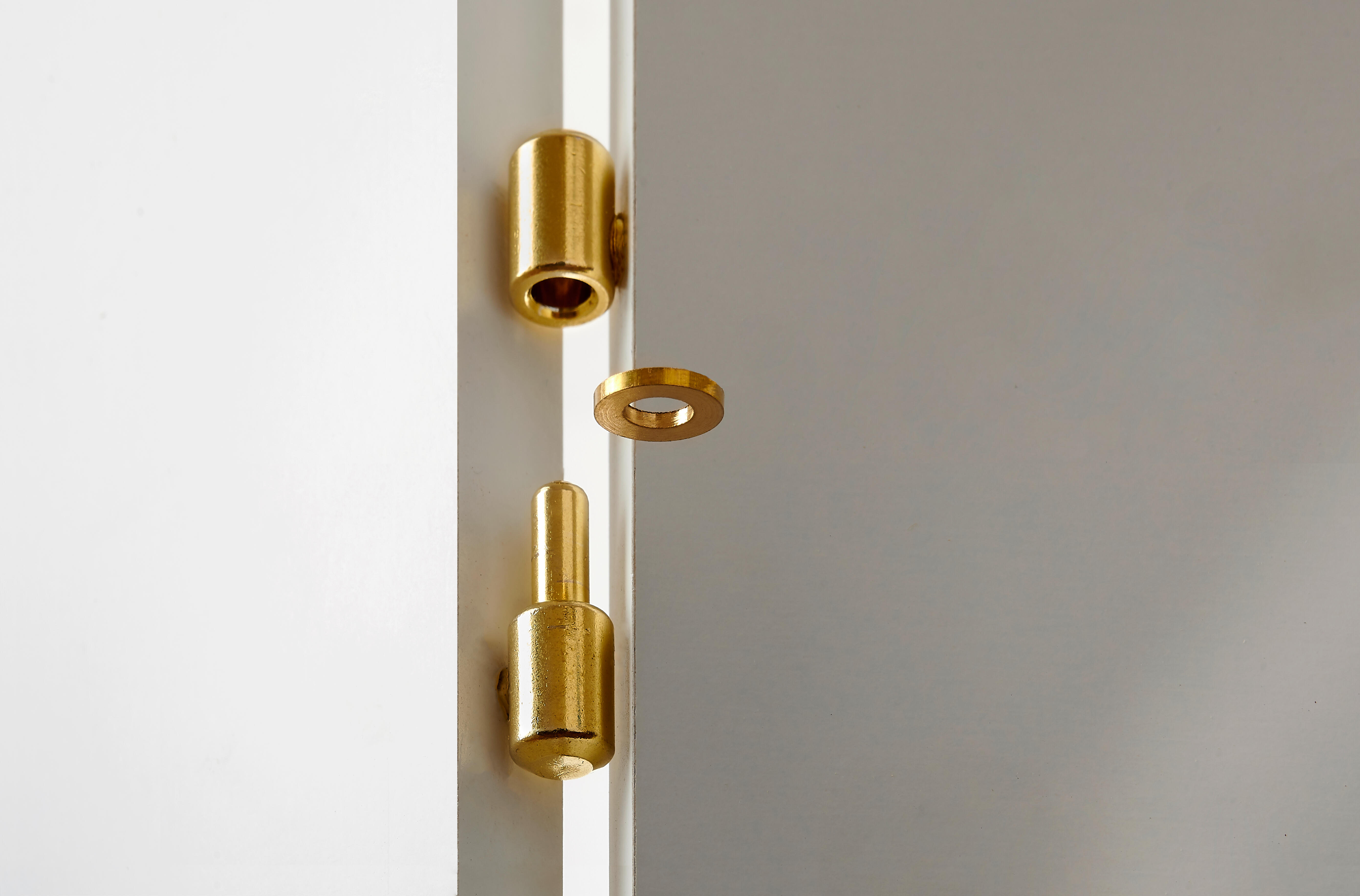 6 bagues paumelles standards laiton, HETTICH, Diam. 12/6.2 mm x Ep. 1.6 mm - 2