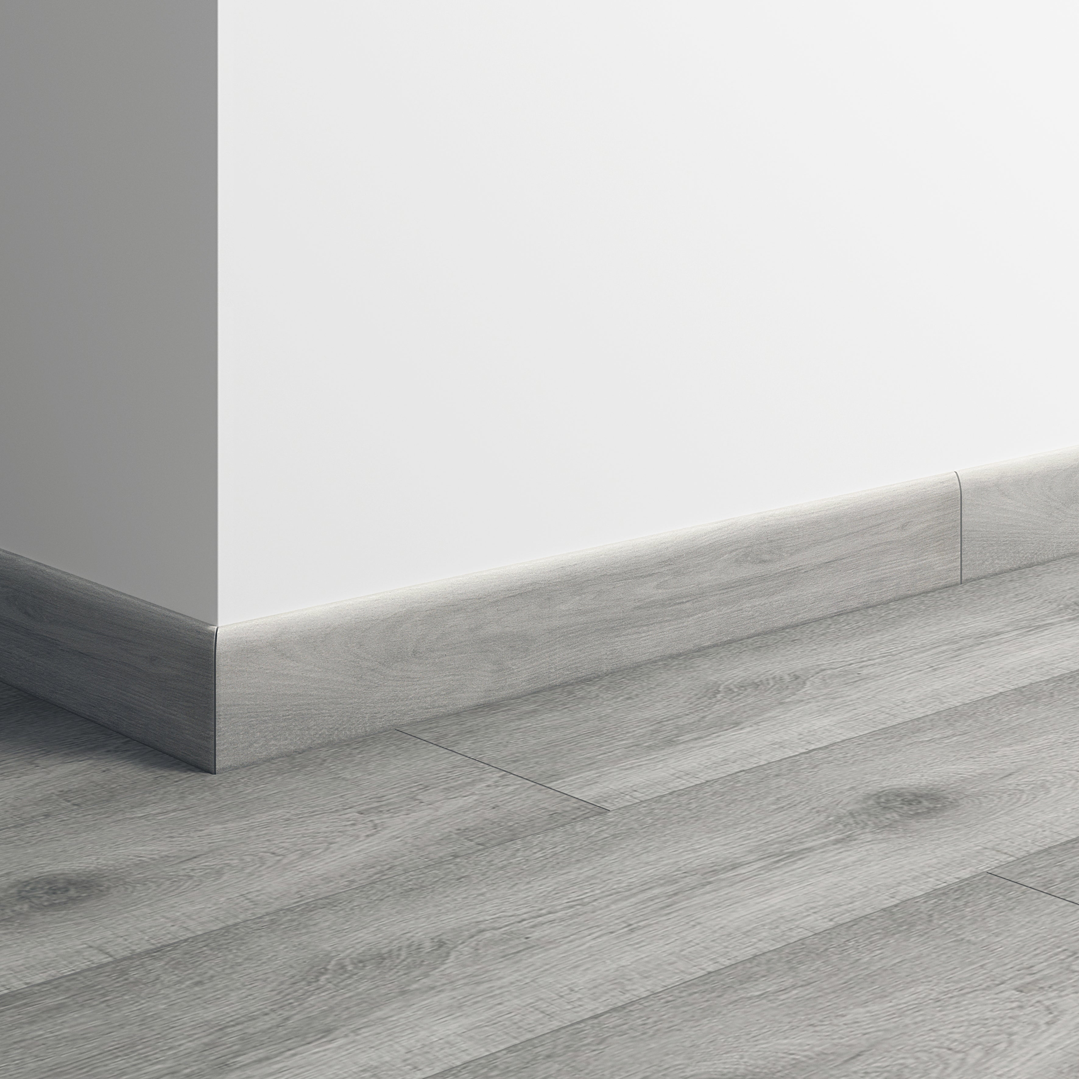 Lot de 2 plinthes Bois gris clair n°06, Ht.  x L. 60 cm, Ep.8 mm - 2