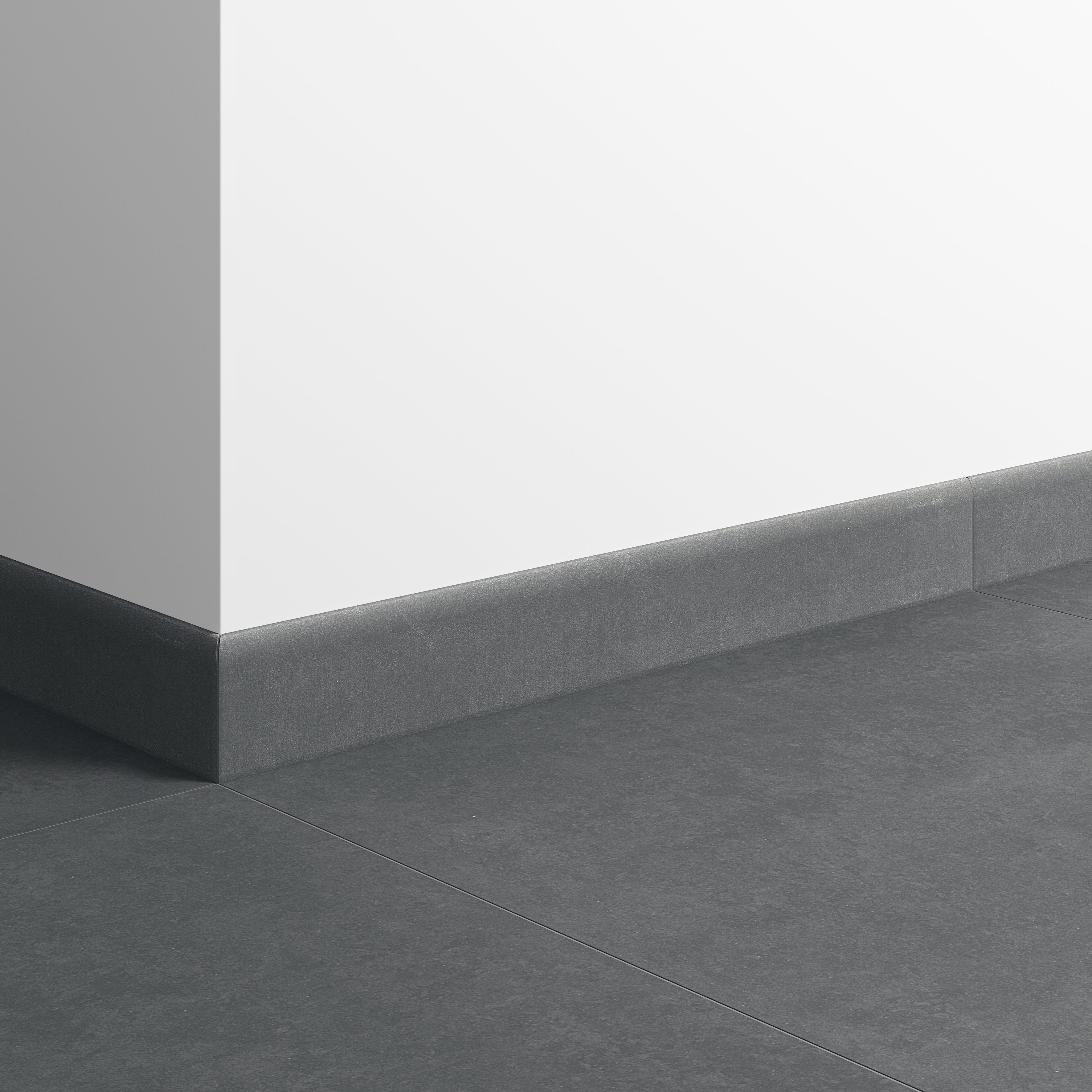 Lot de 2 plinthes carrelage Pierre noir n°19, Ht.  x L. 60 cm, Ep.8 mm - 2