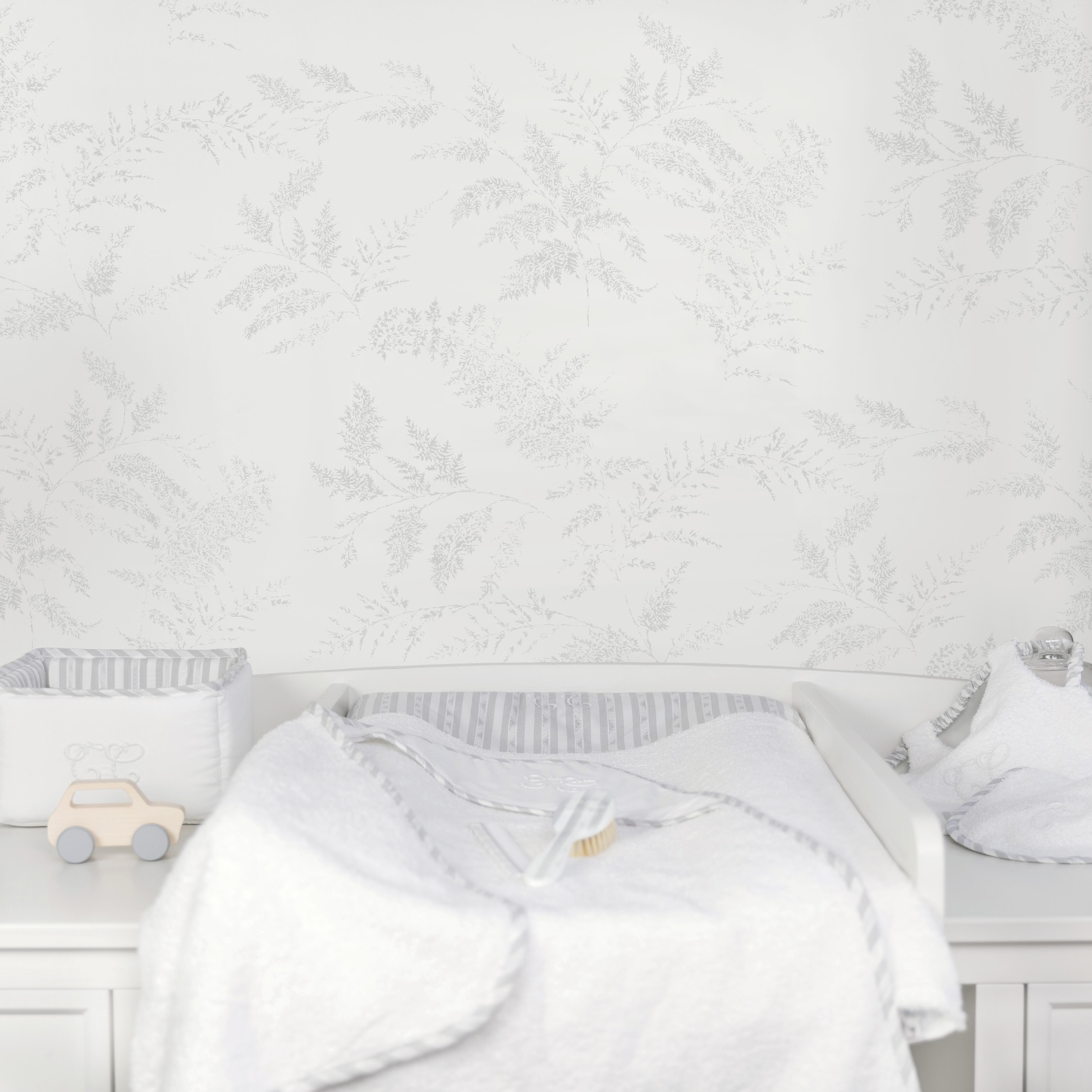 Papier peint intissé Tartine et chocolat gris | Leroy Merlin