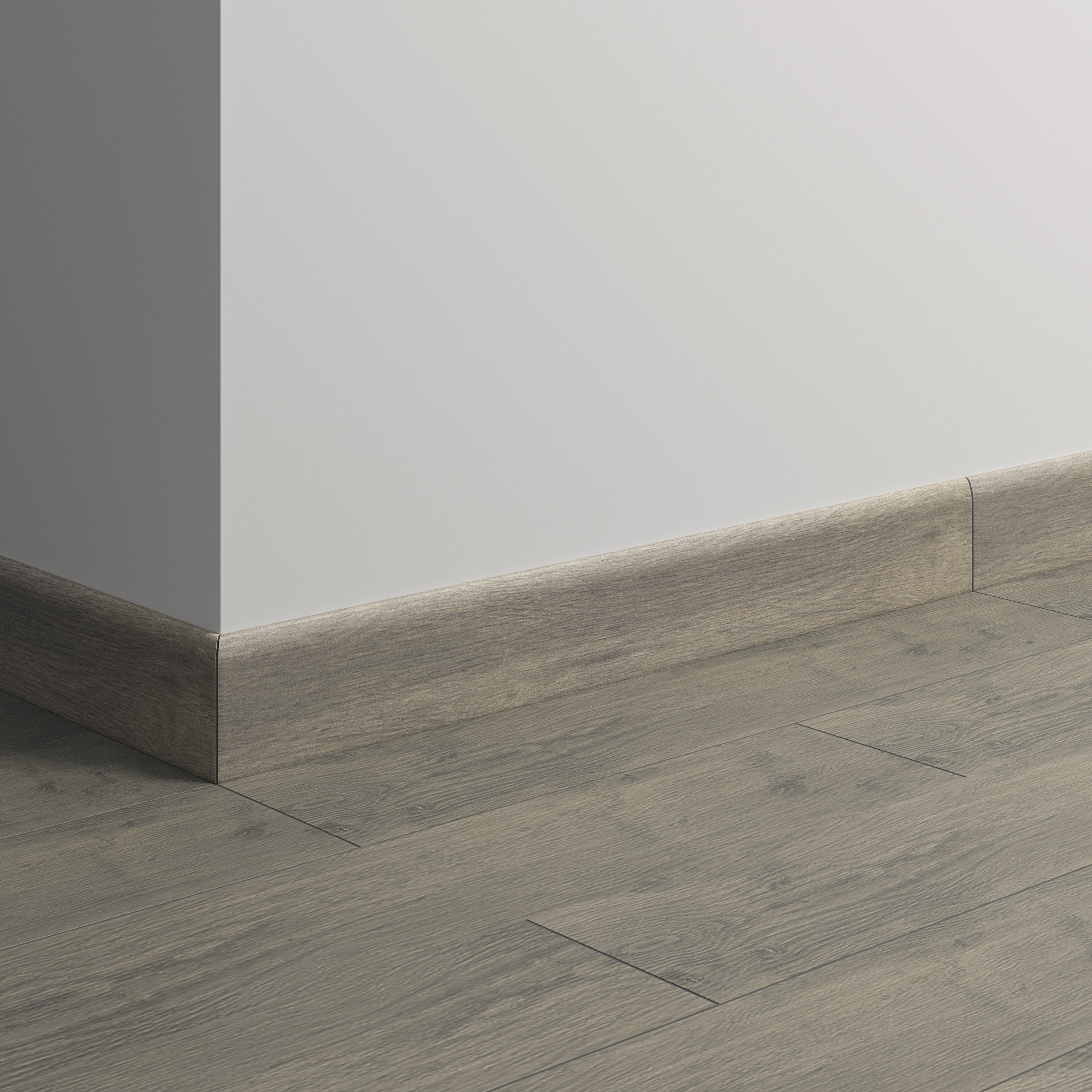 Lot de 2 plinthes Bois brun n°59, Ht.  x L. 60 cm, Ep.8 mm - 2