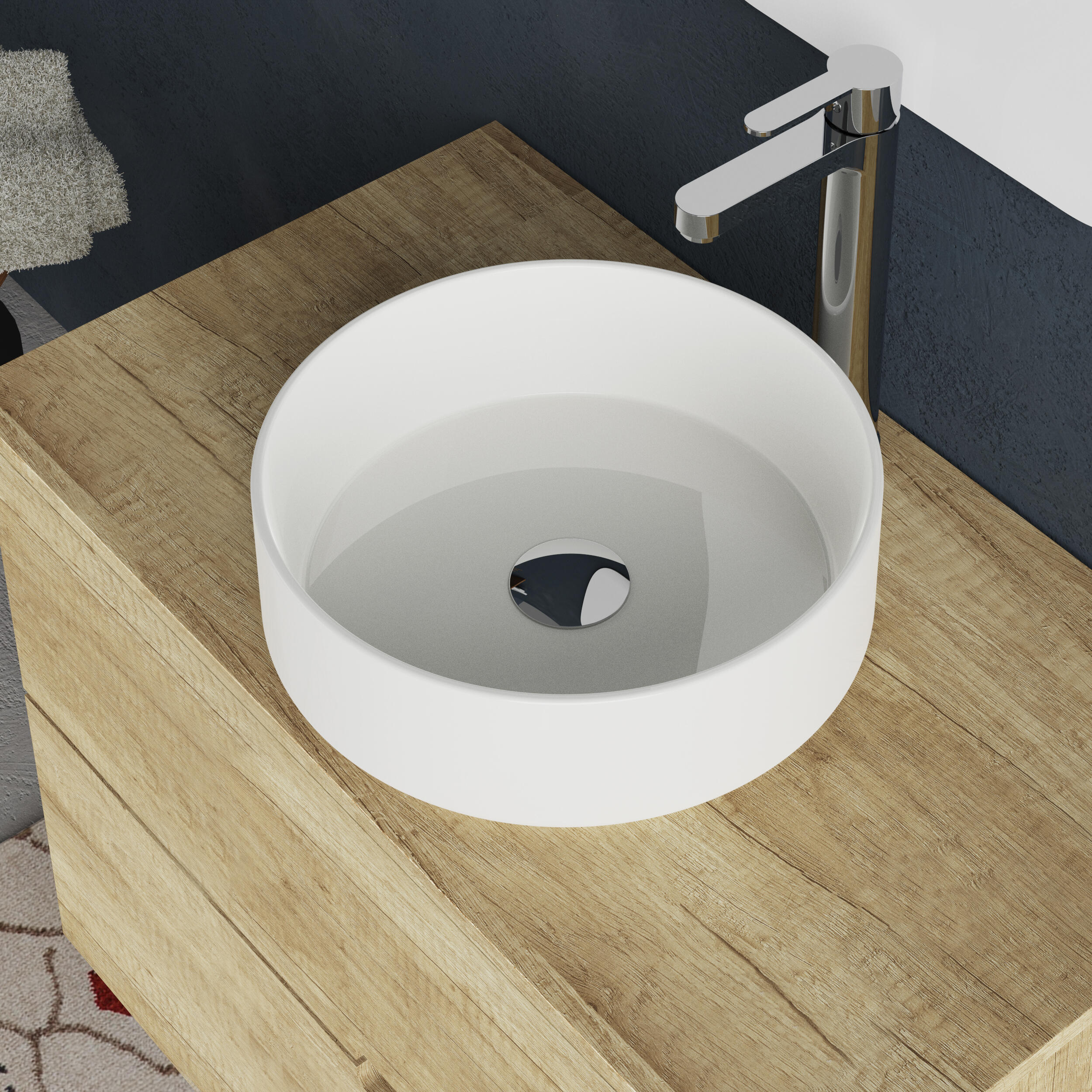 Mueble de baño Alda Top olmo 90x46 cm (lavabo no incluido) - 7