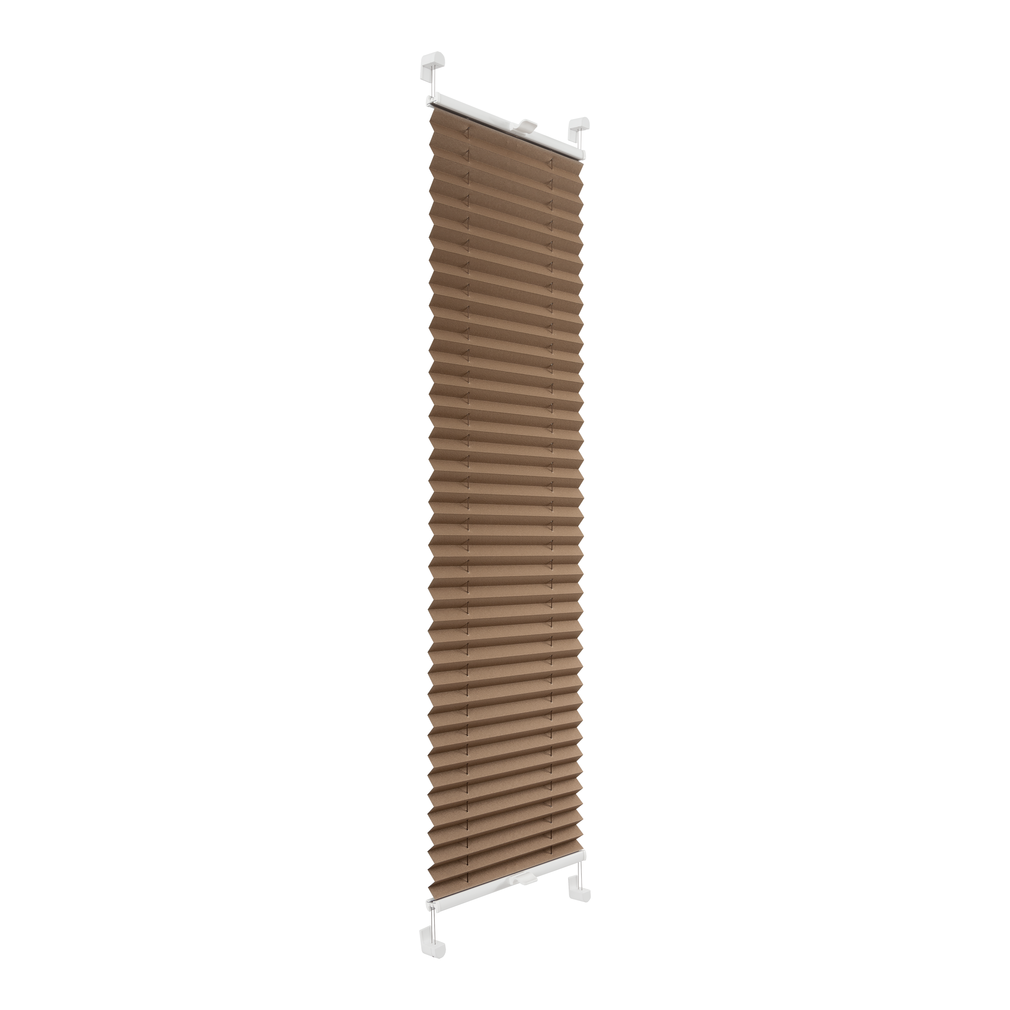 Roleta plisowana zaciemniająca Cappuccino 90 x 120 cm termoizolacyjna