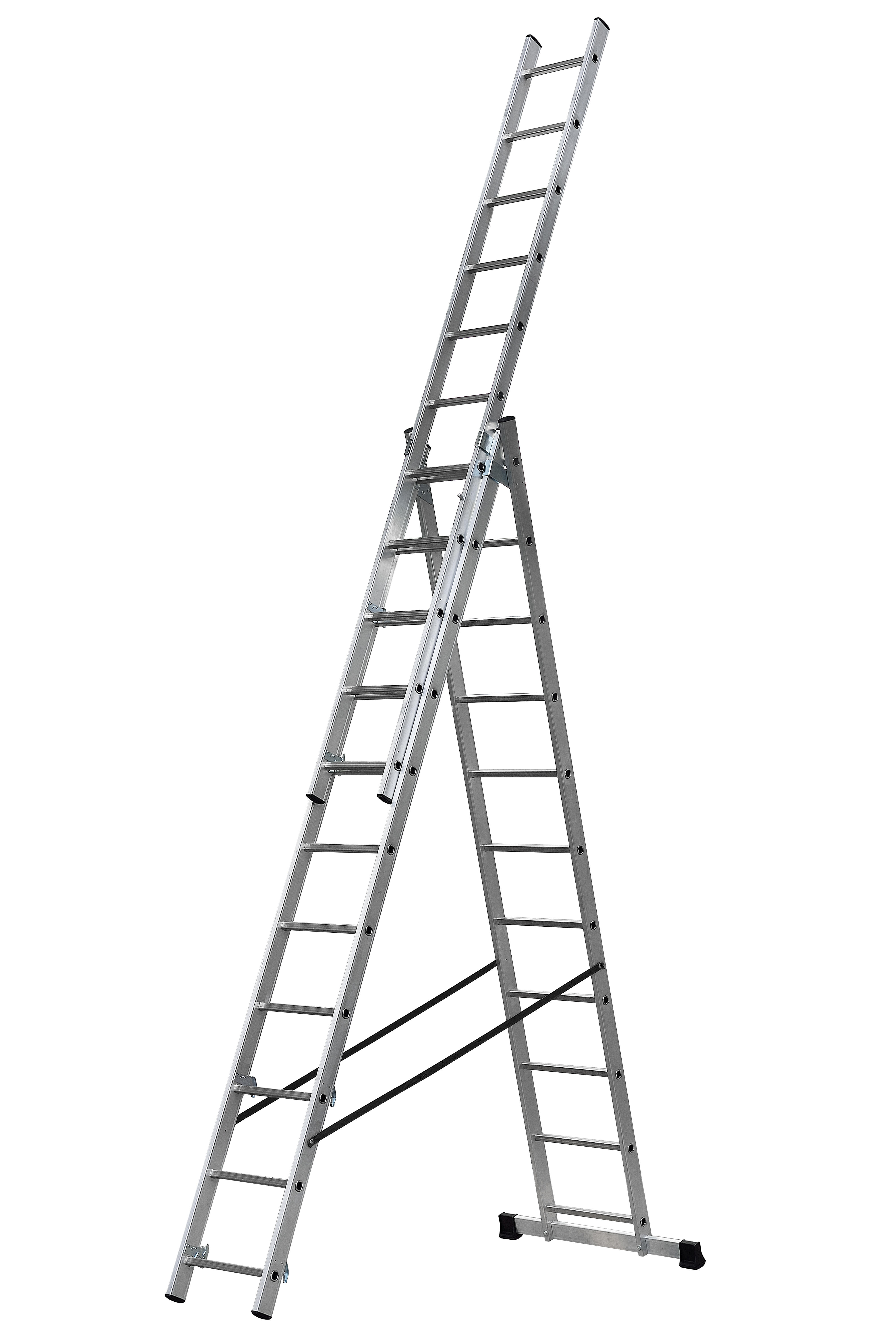 Echelle transformable aluminium HAILO 33 échelons H.6.82m - 12