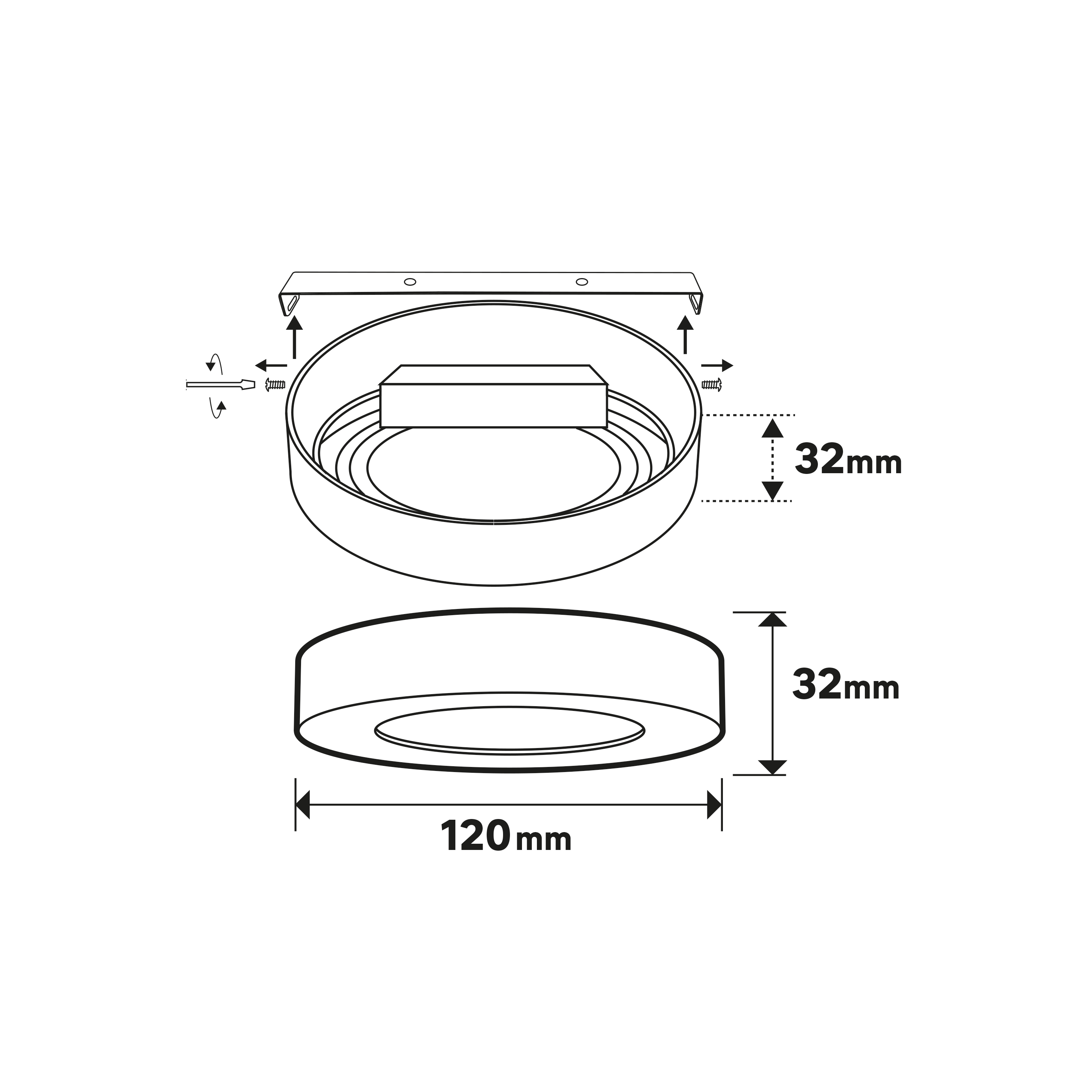 Foco LED redondo INSPIRE blanco 1150lm blanco frío - 3