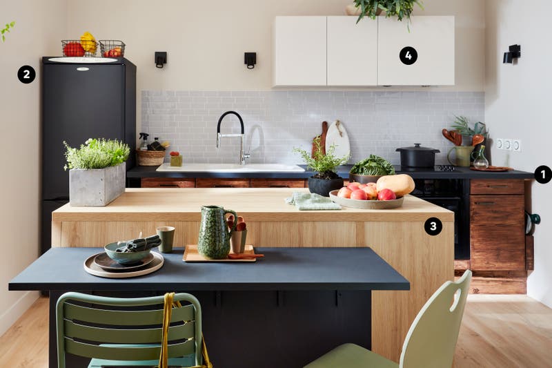 Rangement cuisine : les 40 meubles de cuisine pleins d'astuces  Interior  design kitchen, Modern kitchen design, Kitchen furniture design