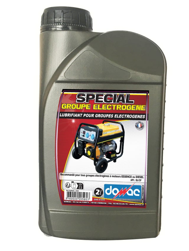 Huile groupe électrogène 2L, DOMAC