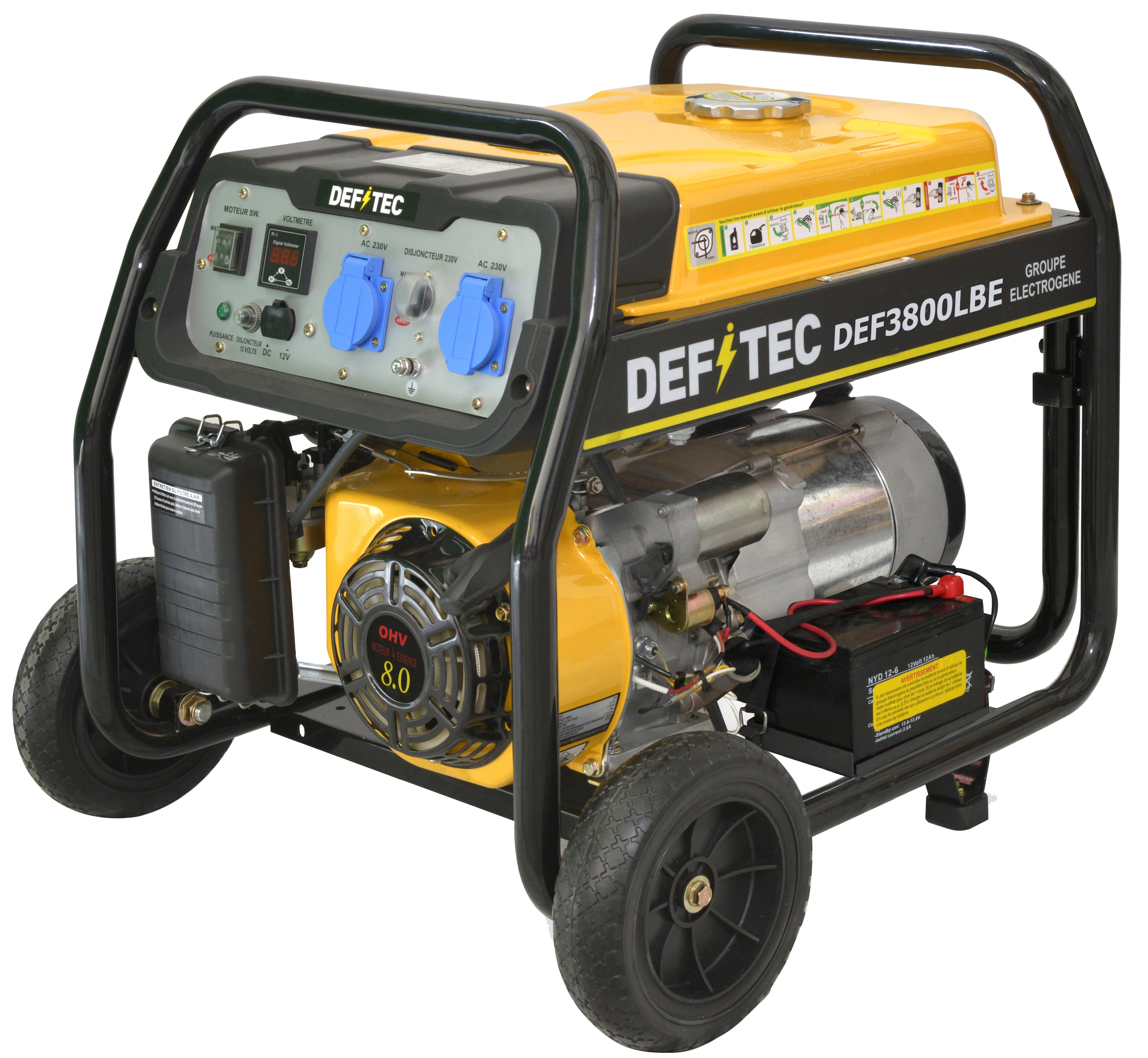 Groupe électrogène essence sans plomb 3000W DEFITEC Def3800lbe Leroy — free download