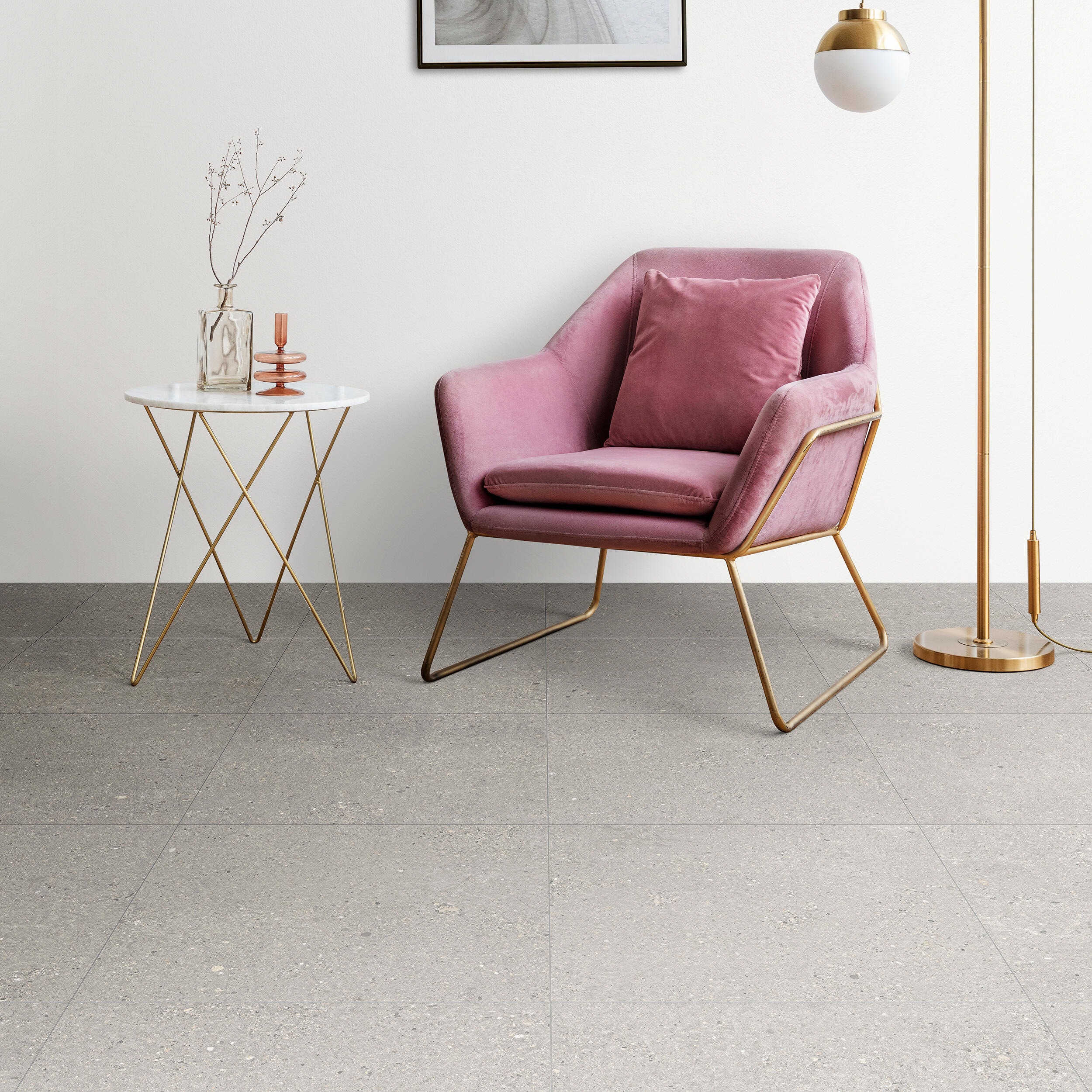 Suelo porcelánico ng valeria efecto piedra gris 60x60 cm c2