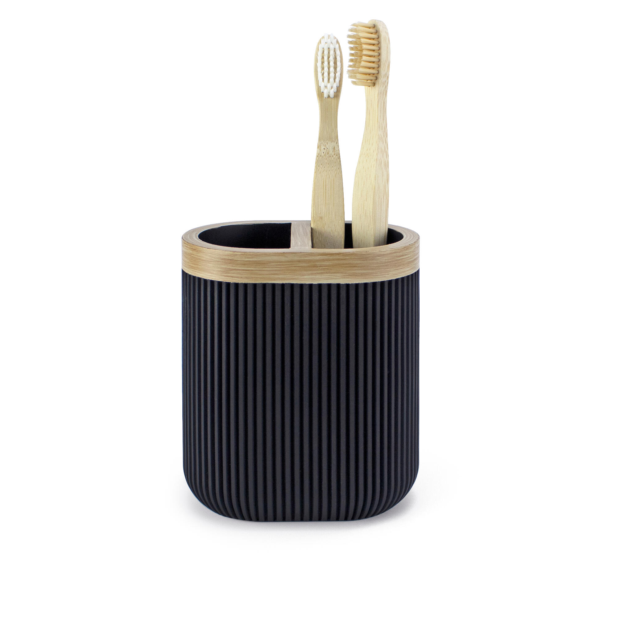 Portacepillos Desert negro de resina - 4