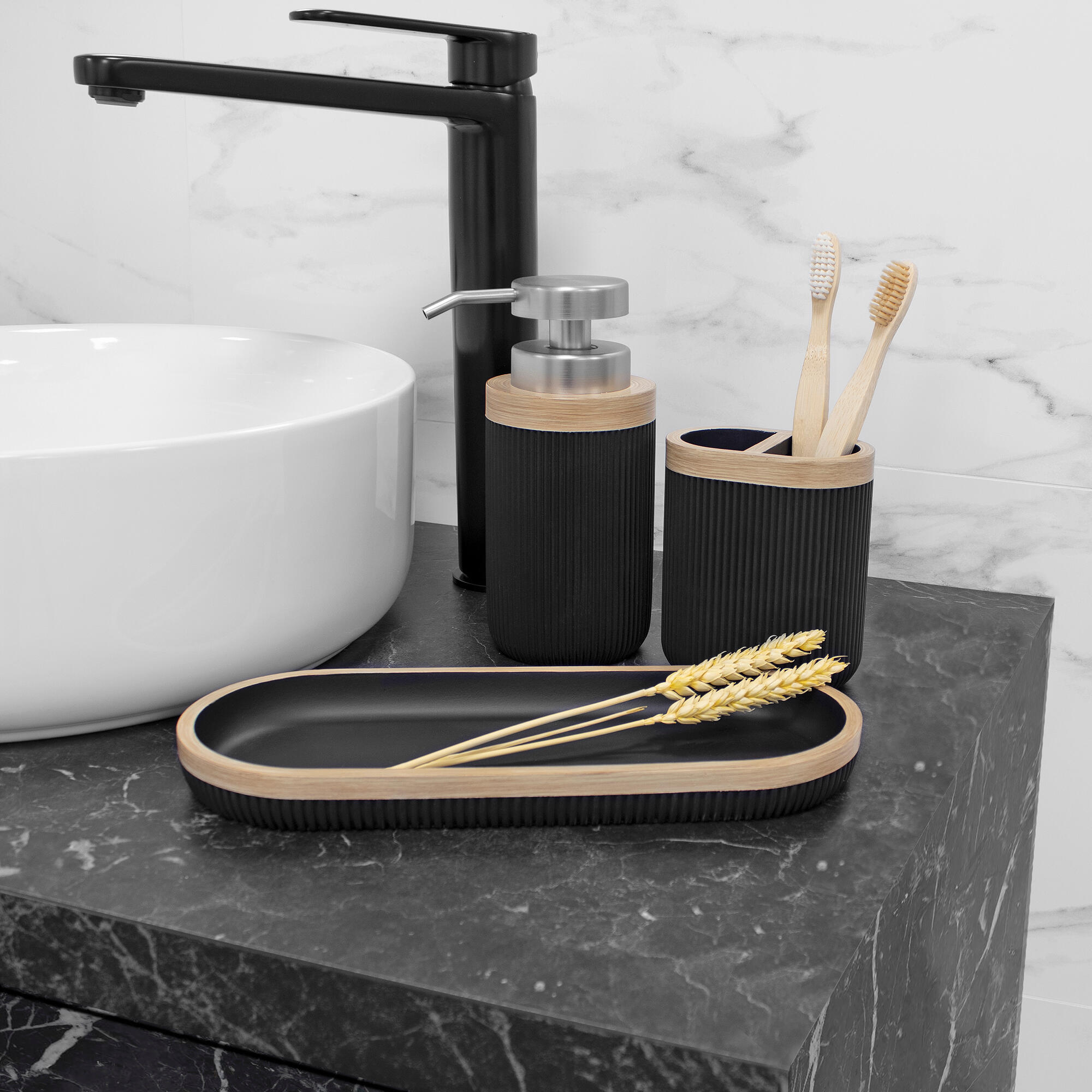 Dispensador de jabón  Desert negro mate - 3