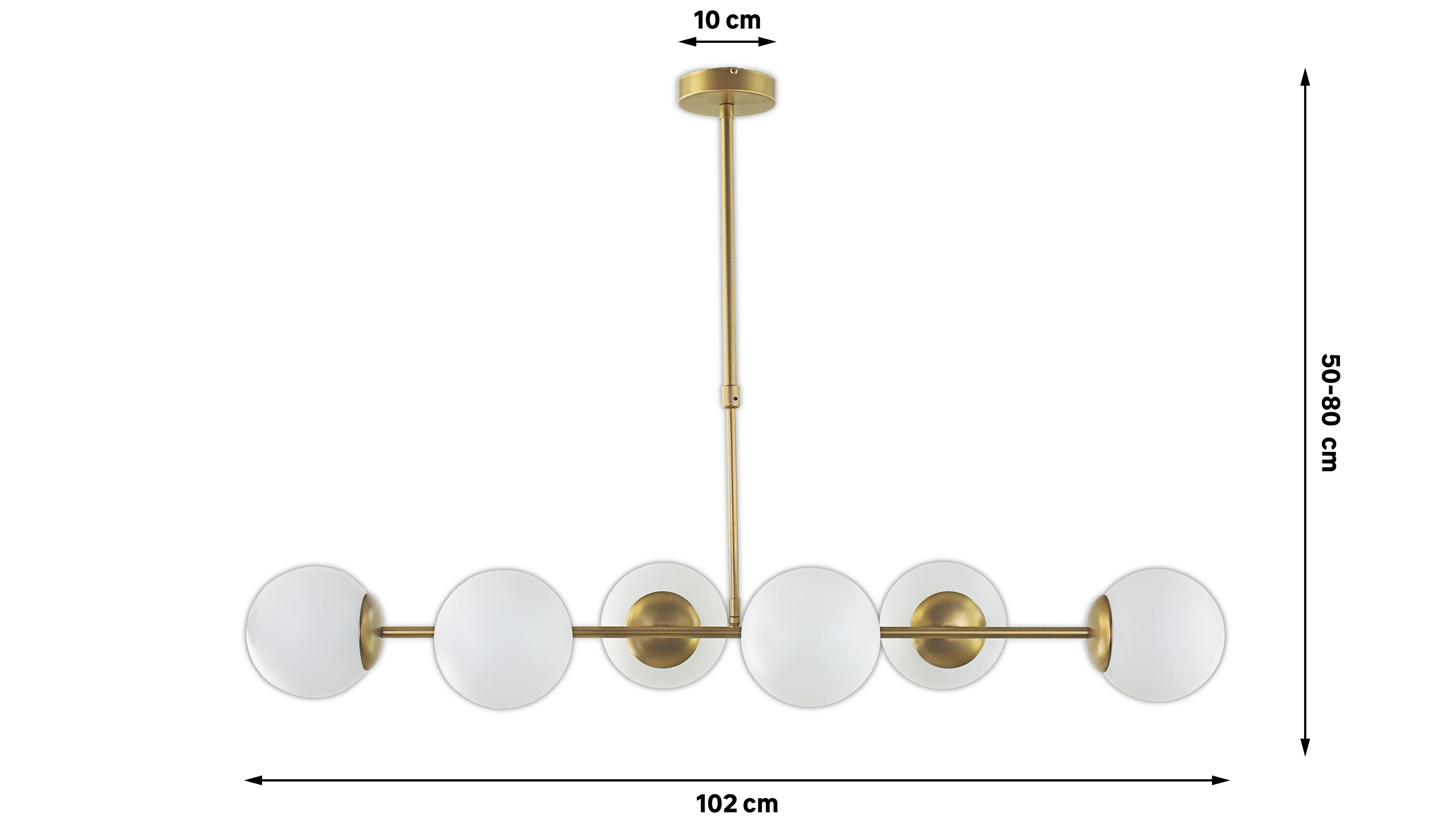 Lâmpada de teto 102 cm dourado XTRELAMP - 7