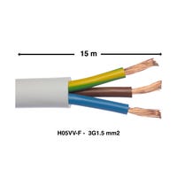 EBRO Tubo flessibile in plastica rotondo, cavo, cavo di alientazione EBRO Tubo flessibile in plastica rotondo, cavo, cavo di alientazione