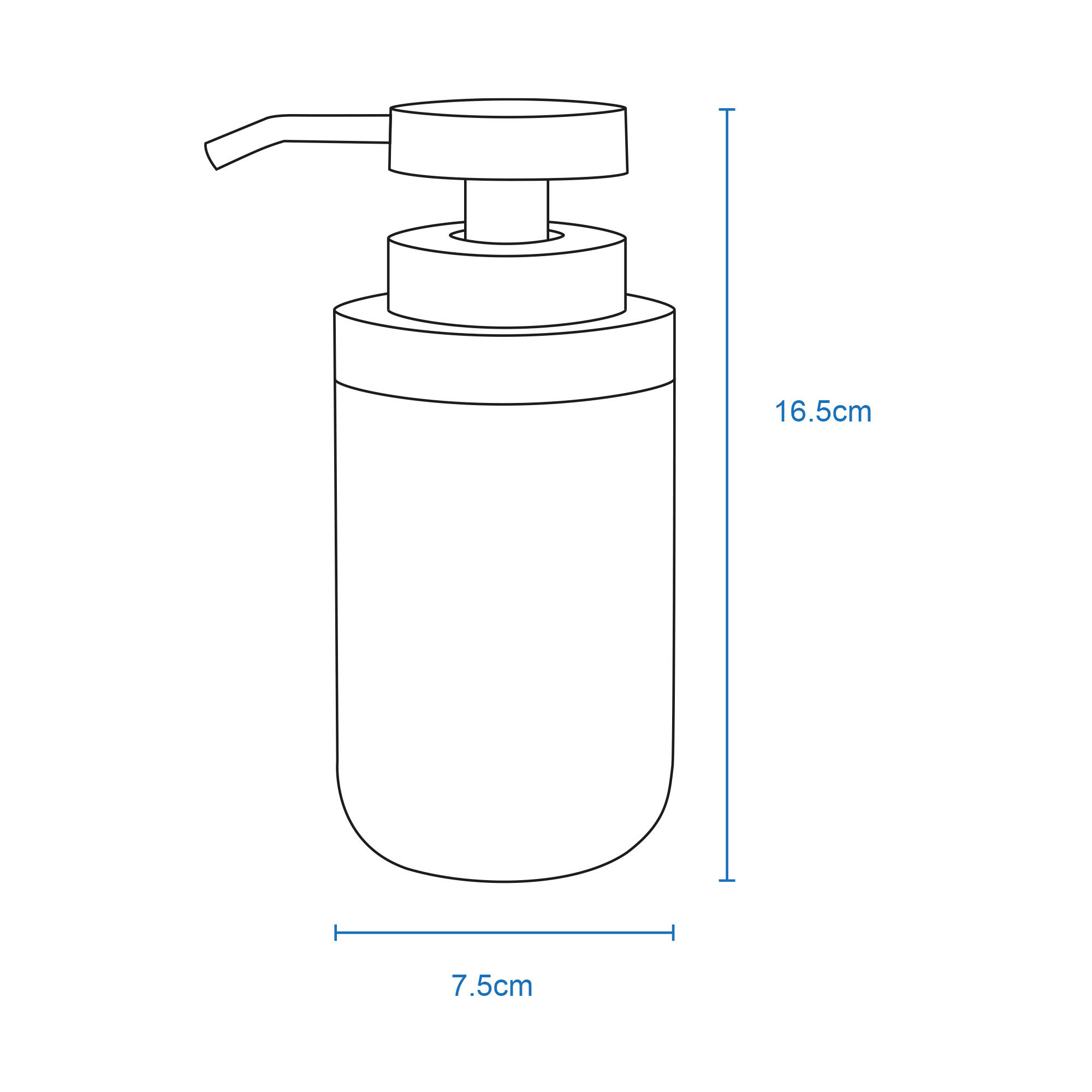 Dispensador de jabón  Desert negro mate - 2