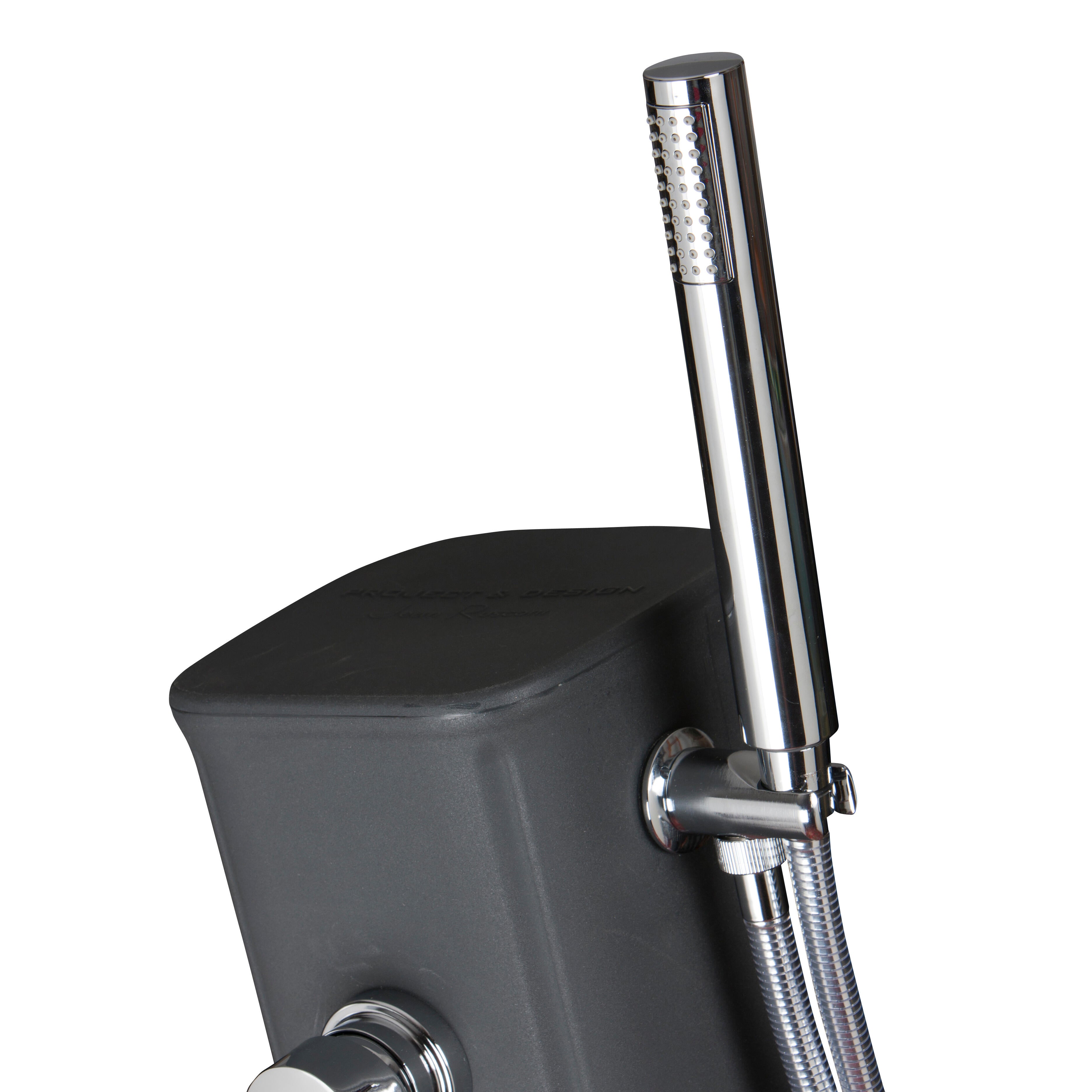 Doccia per piscina solare GRE DSM19 19 L, nero H 119 cm - 6