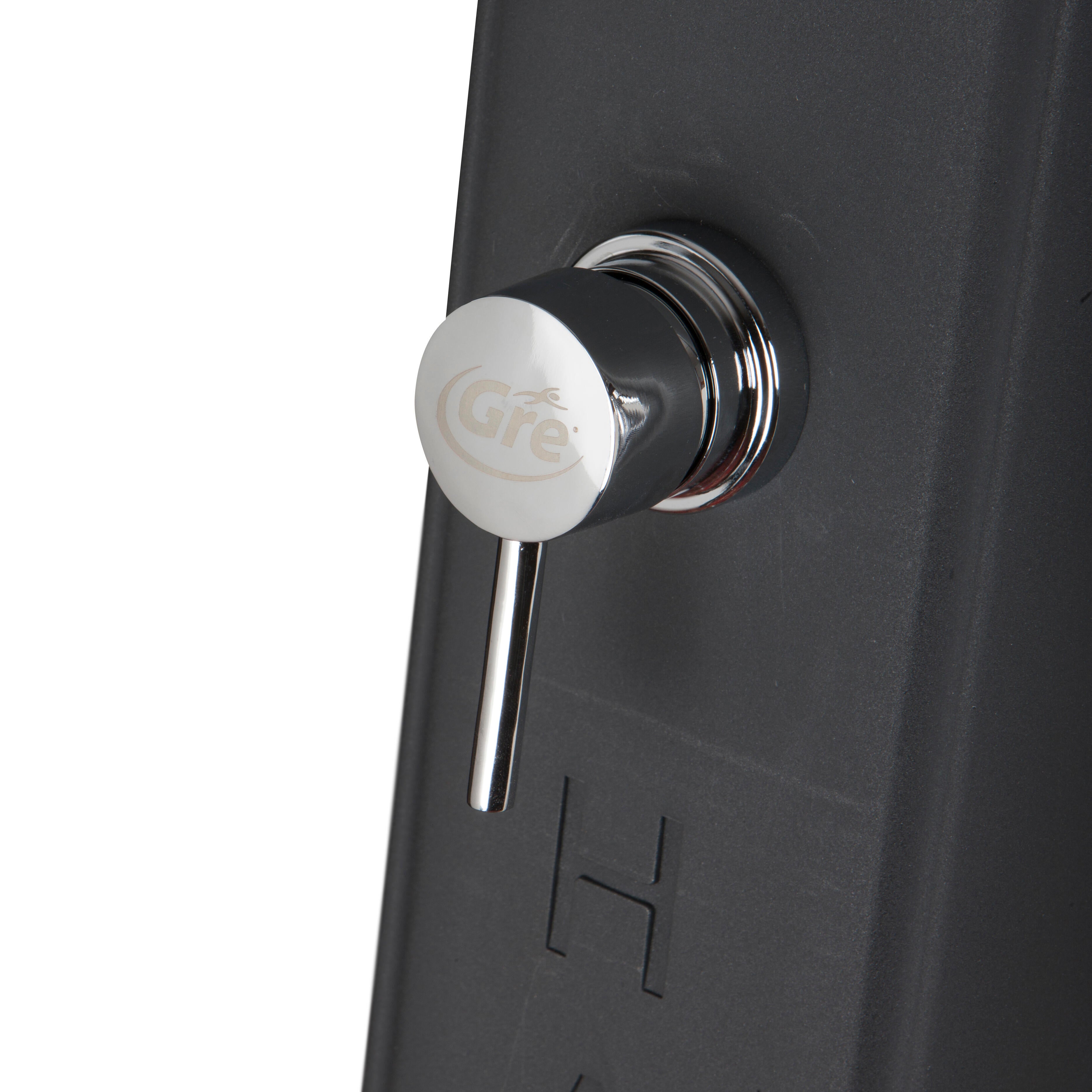 Doccia per piscina solare GRE DSM19 19 L, nero H 119 cm - 4