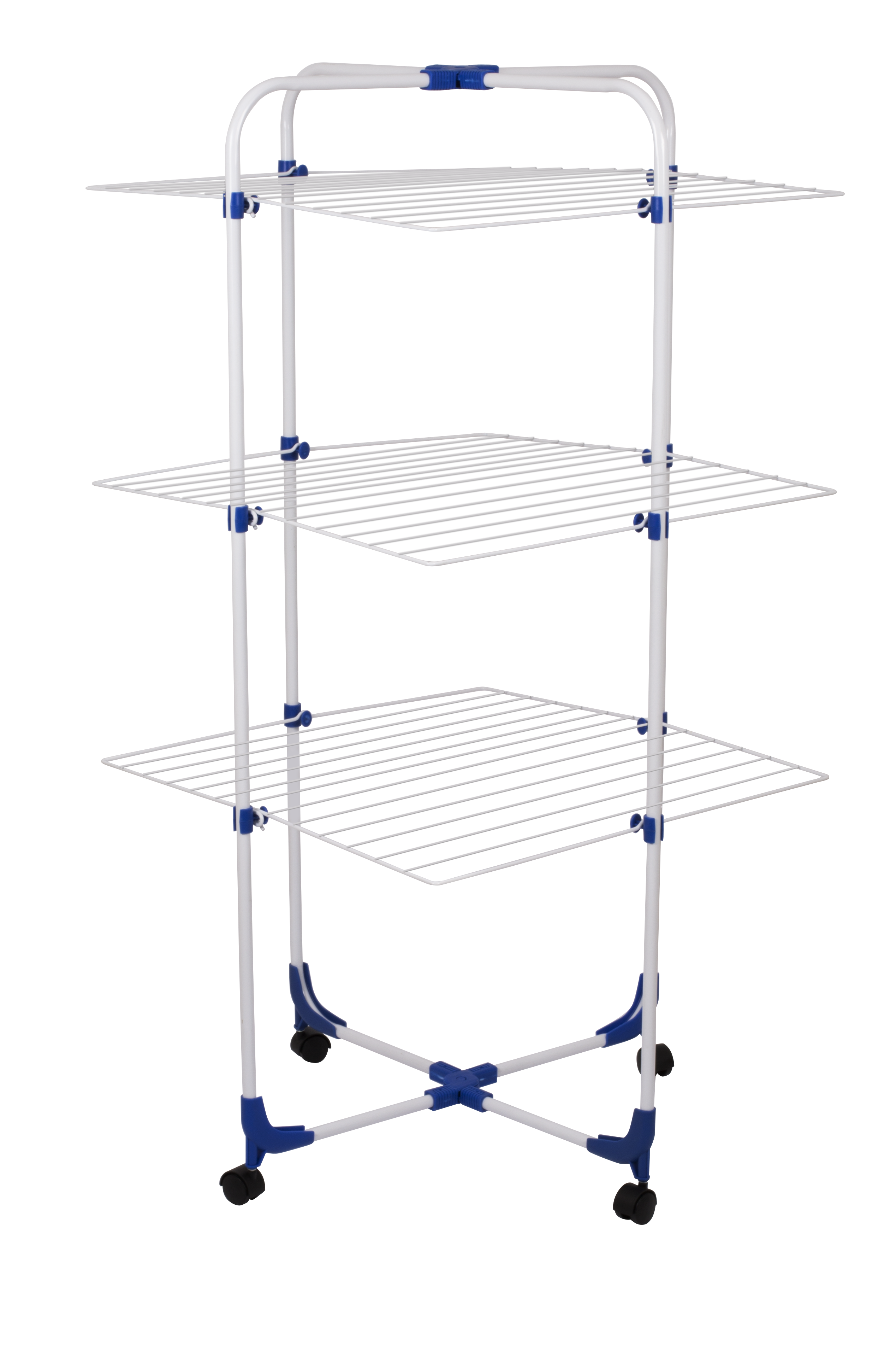 Tendedero vertical en forma de torre, 12 metros tendido, 68x130x30 cm