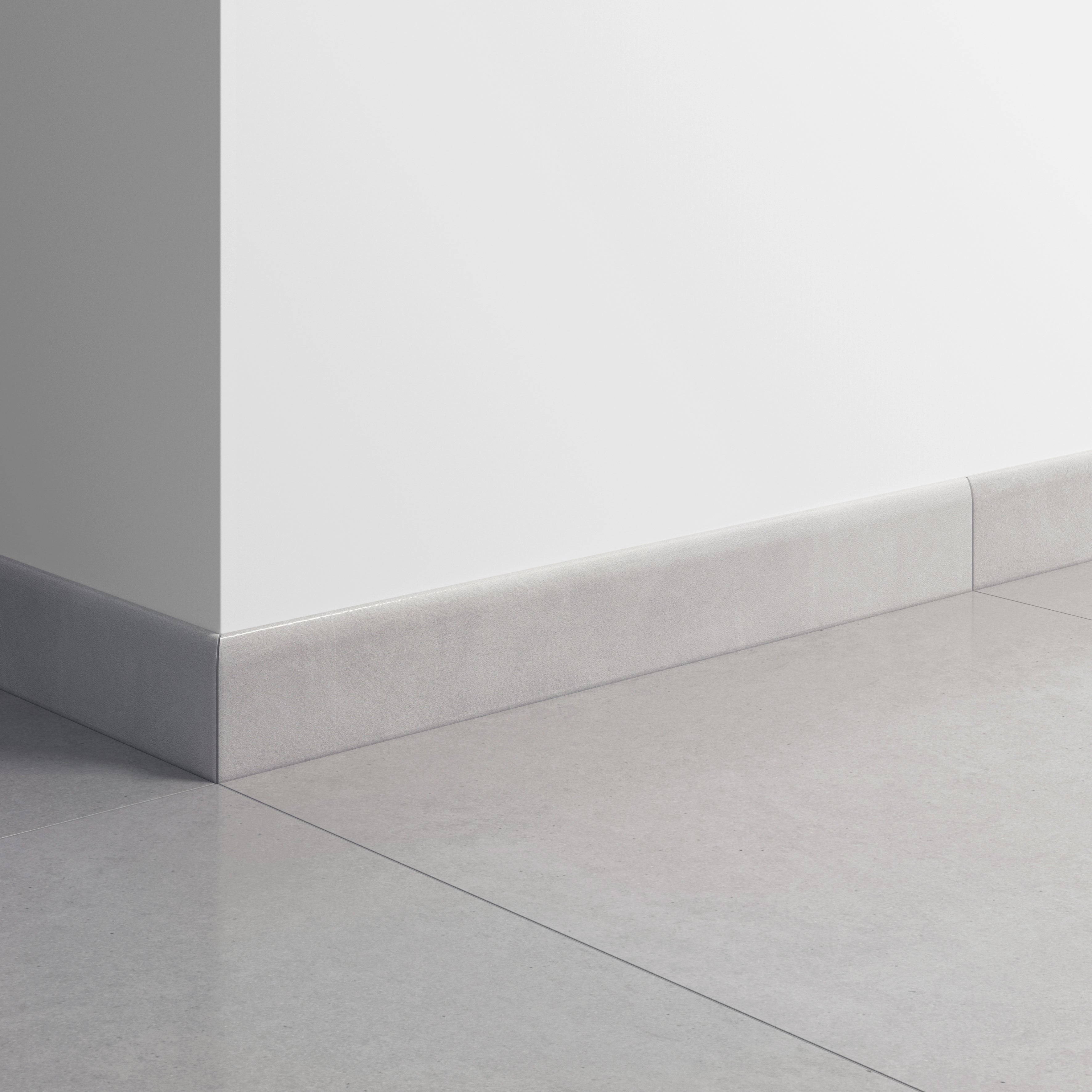 Lot de 2 plinthes Marbre gris clair n°28, Ht.  x L. 60 cm, Ep.8 mm - 2