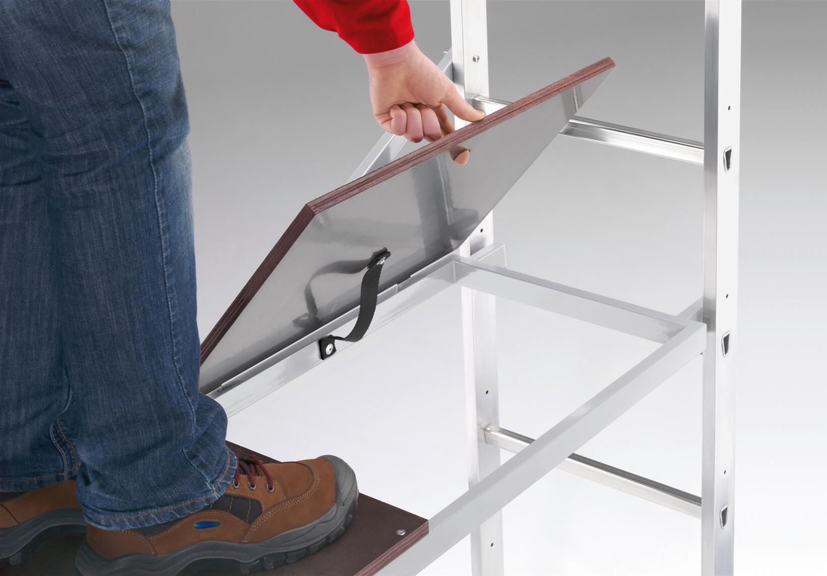 Echafaudage aluminium Hobbystep h5 HAILO hauteur de travail 4.5 m - 16