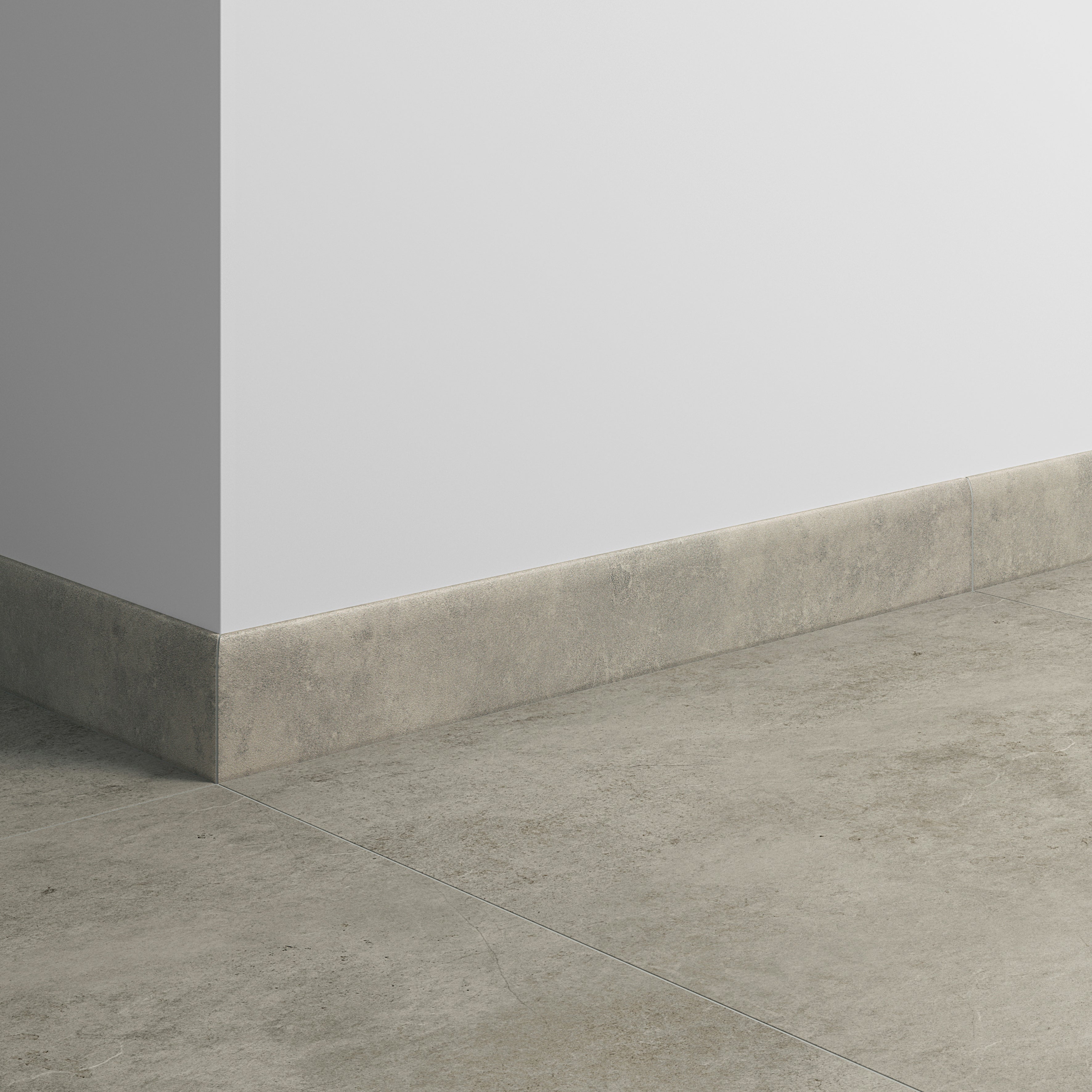 Lot de 2 plinthes carrelage Pierre taupe n°55, Ht.  x L. 60 cm, Ep.8 mm - 2