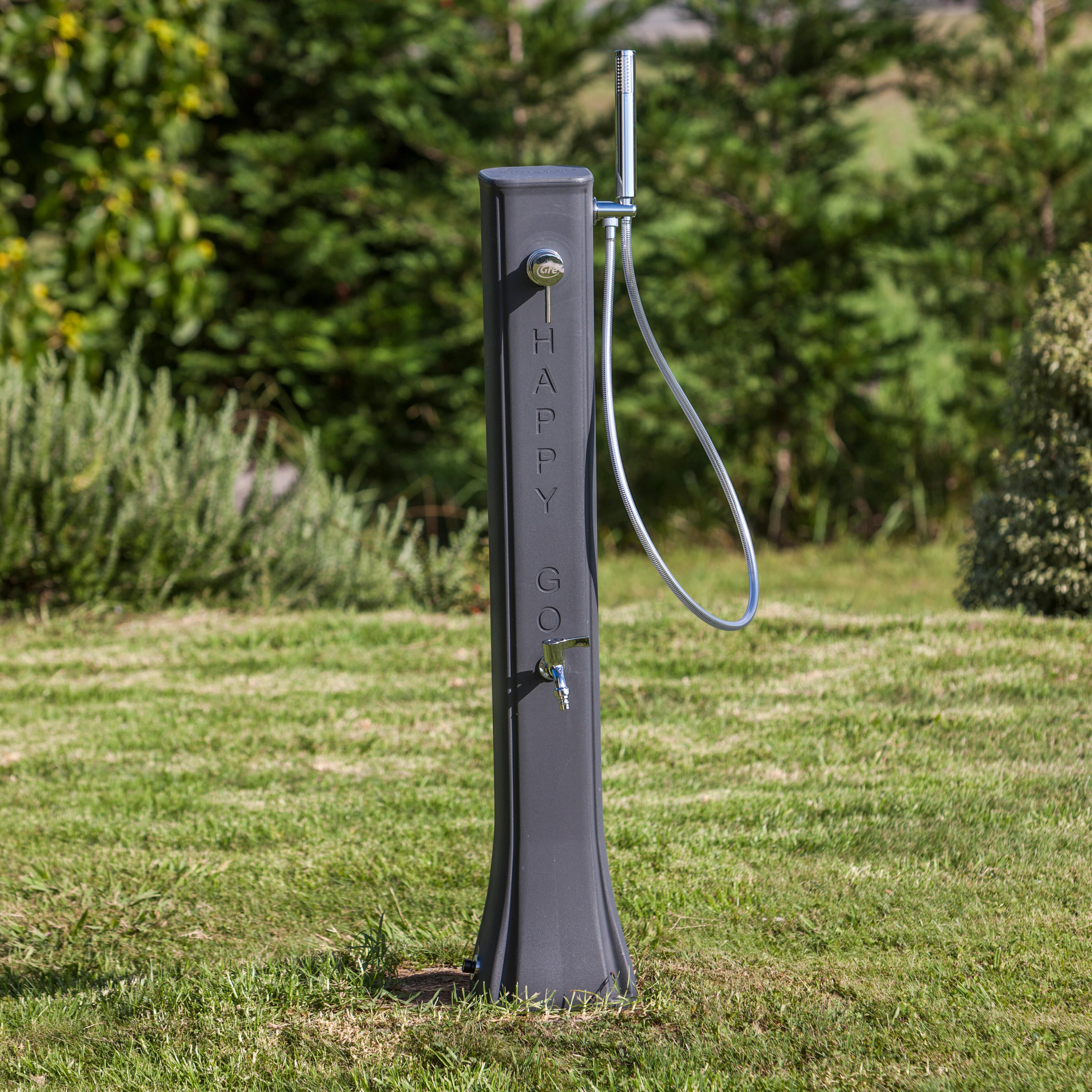 Doccia per piscina solare GRE DSM19 19 L, nero H 119 cm - 2