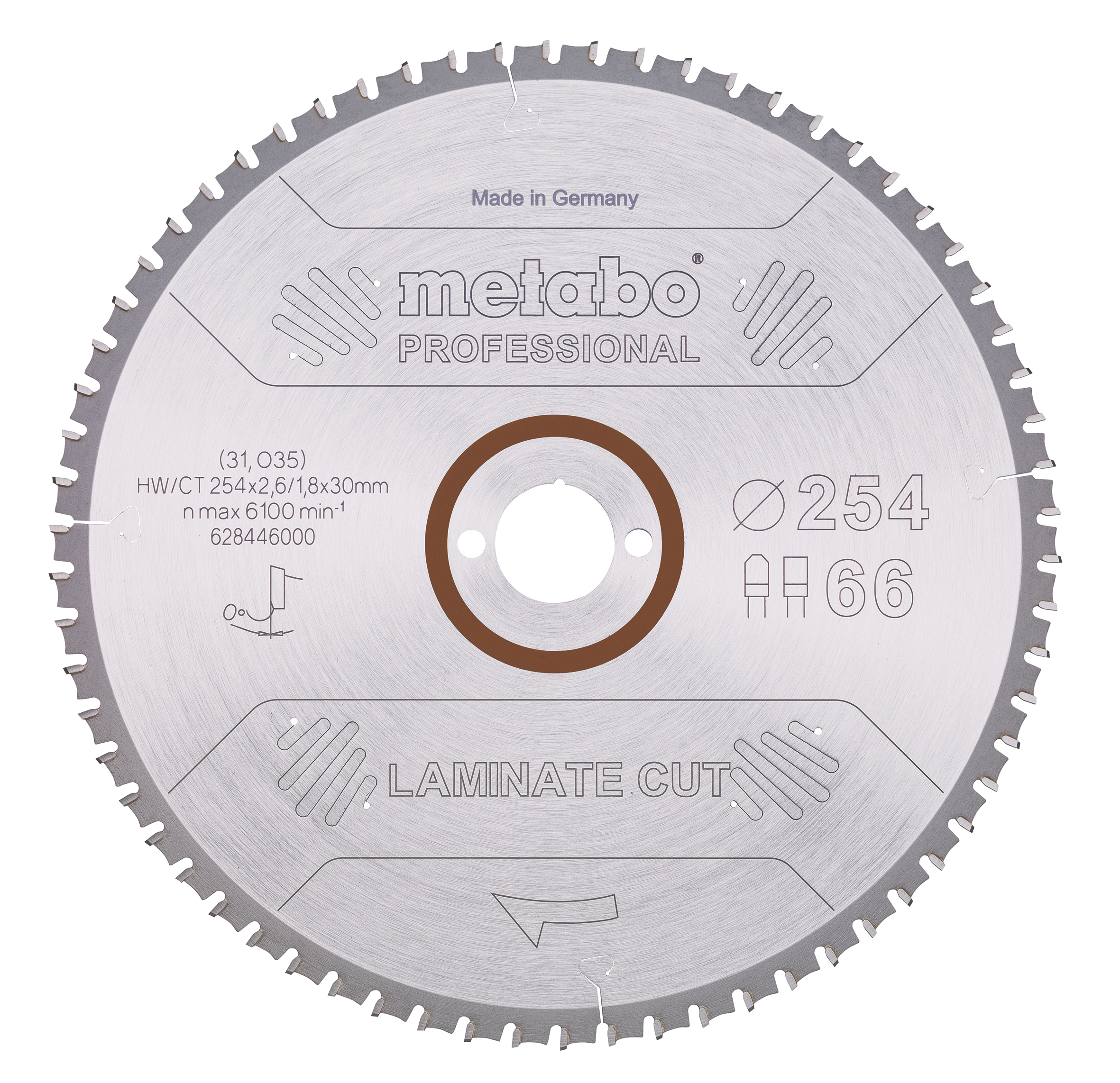 Tarcza do cięcia paneli laminowanych 254x30mm 66T Metabo