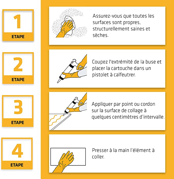 Mastic colle SIKAFLEX 11fc blanc SIKA 300 ml - 3