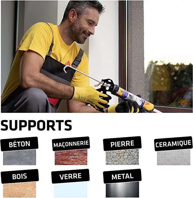 Mastic colle SIKAFLEX 11fc blanc SIKA 300 ml - 4