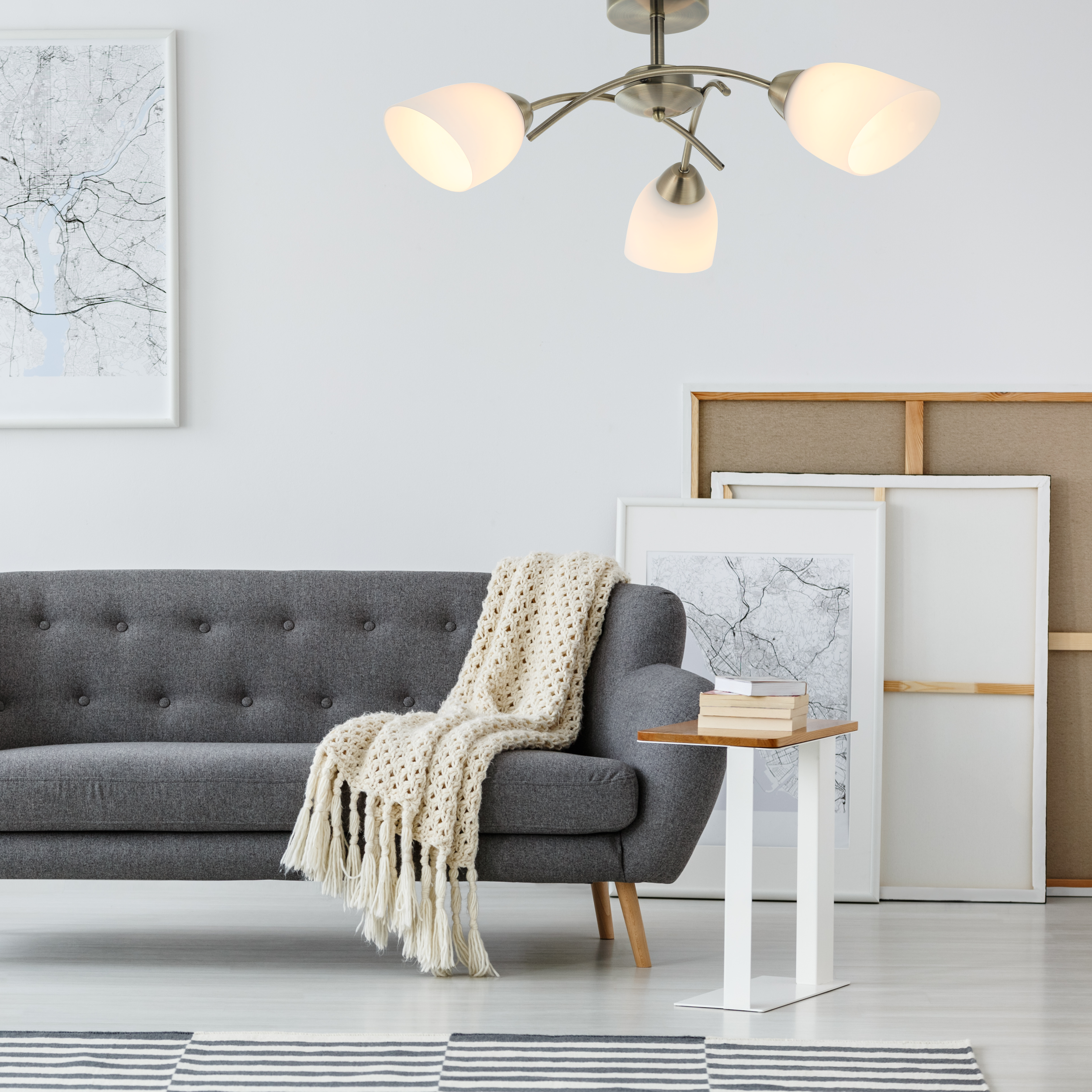 Lampa sufitowa Donna patyna 3 x E27 Lamkur - 2