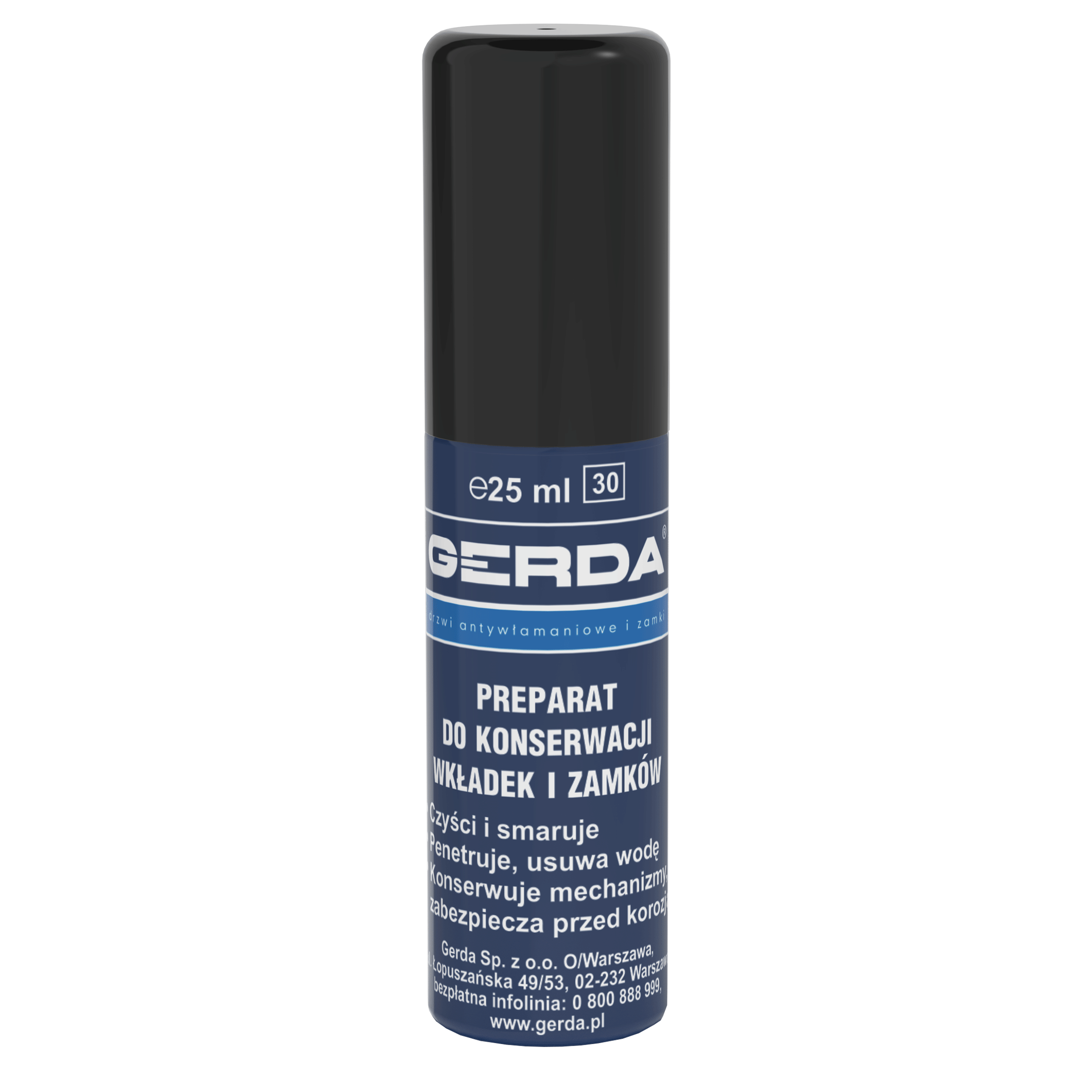 Preparat do konserwacji zamków i wkładek 25 ml Gerda