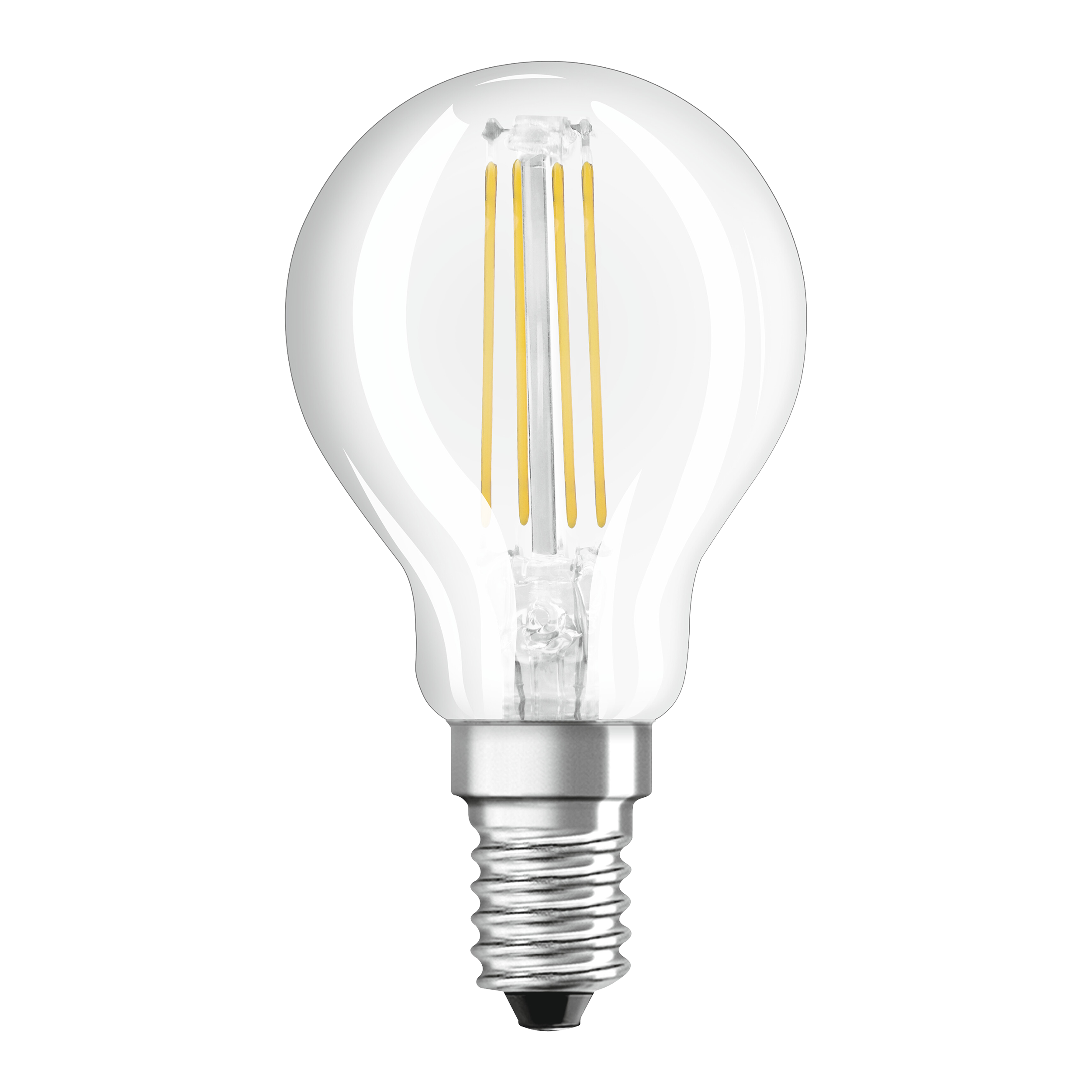 Bombilla led filamento e14 esférica 470 lúmenes 4.5w de 6500k osram