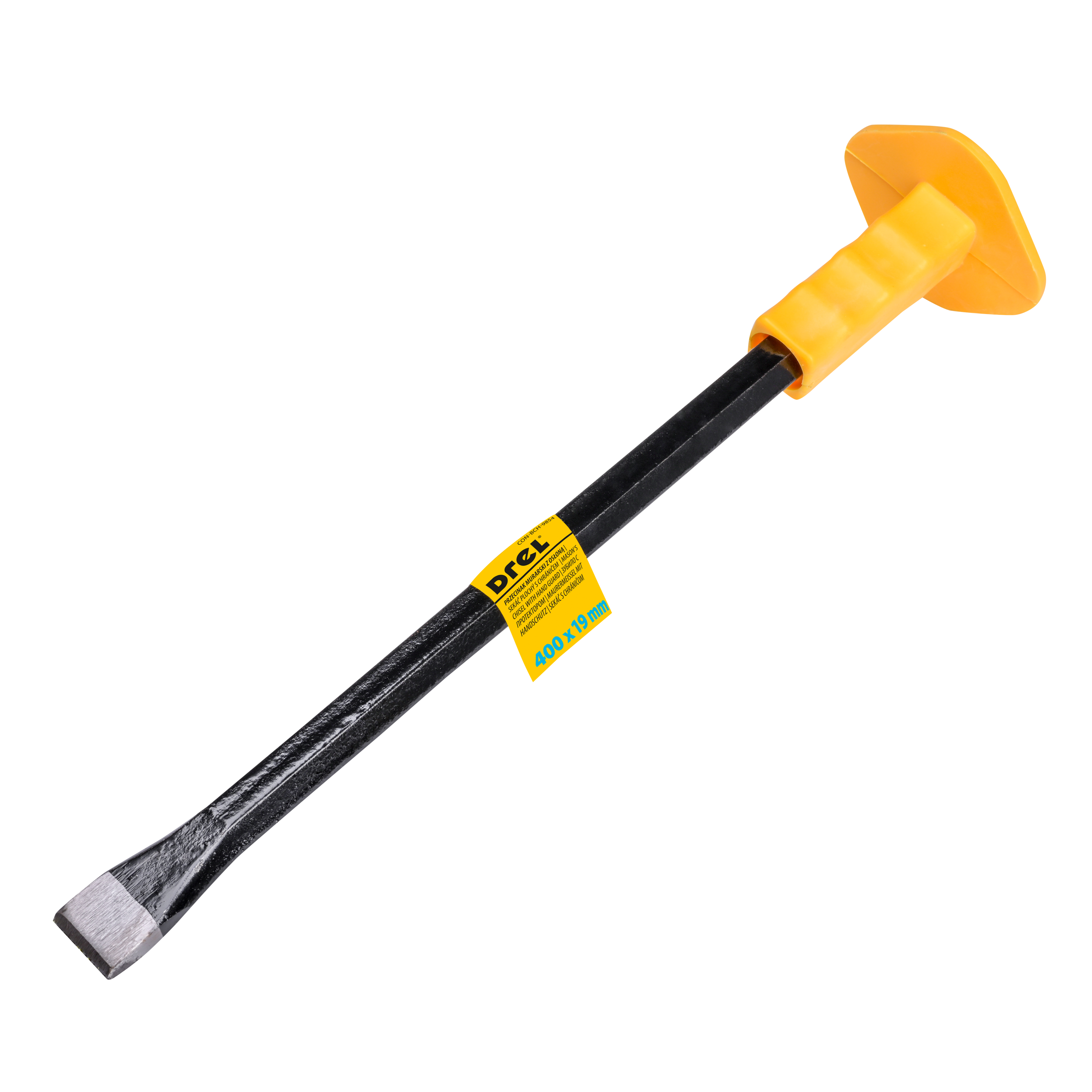 Przecinak murarski z osłoną dłoni 400 x 19 mm CON-BCH-9854 DREL - 2