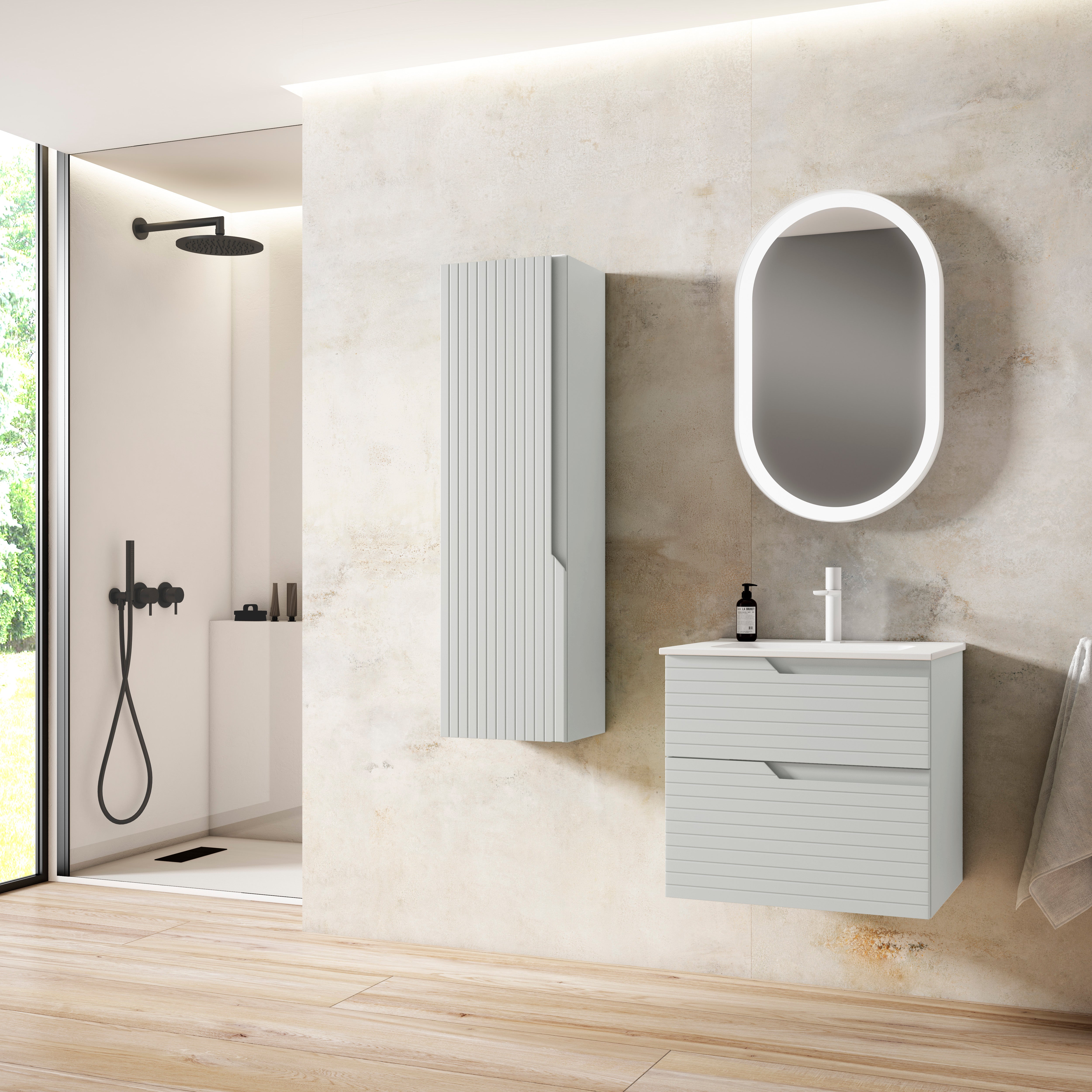 Mueble de baño iris blanco 60x45 cm (lavabo no incluido)